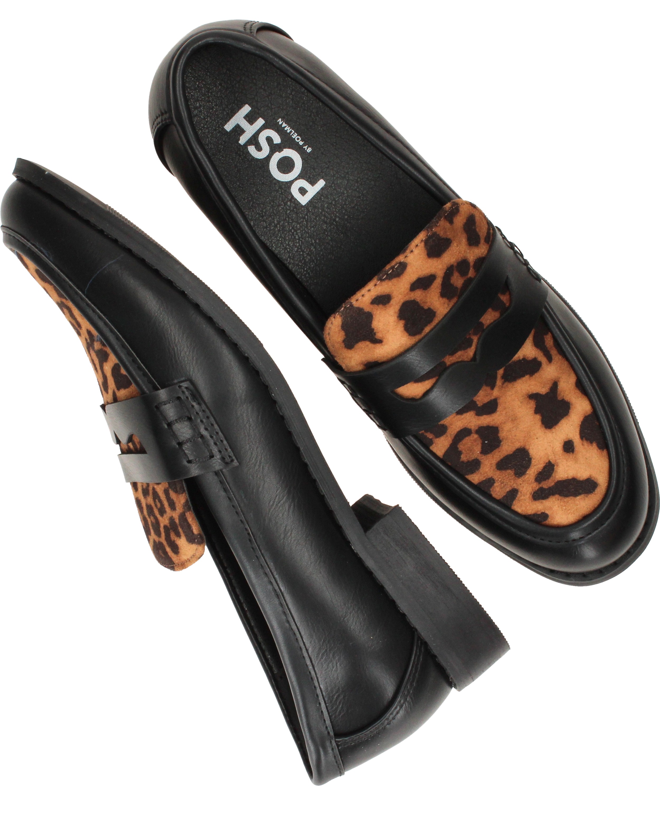 POSH By Poelman Loafers Dames Zwart – foto 3