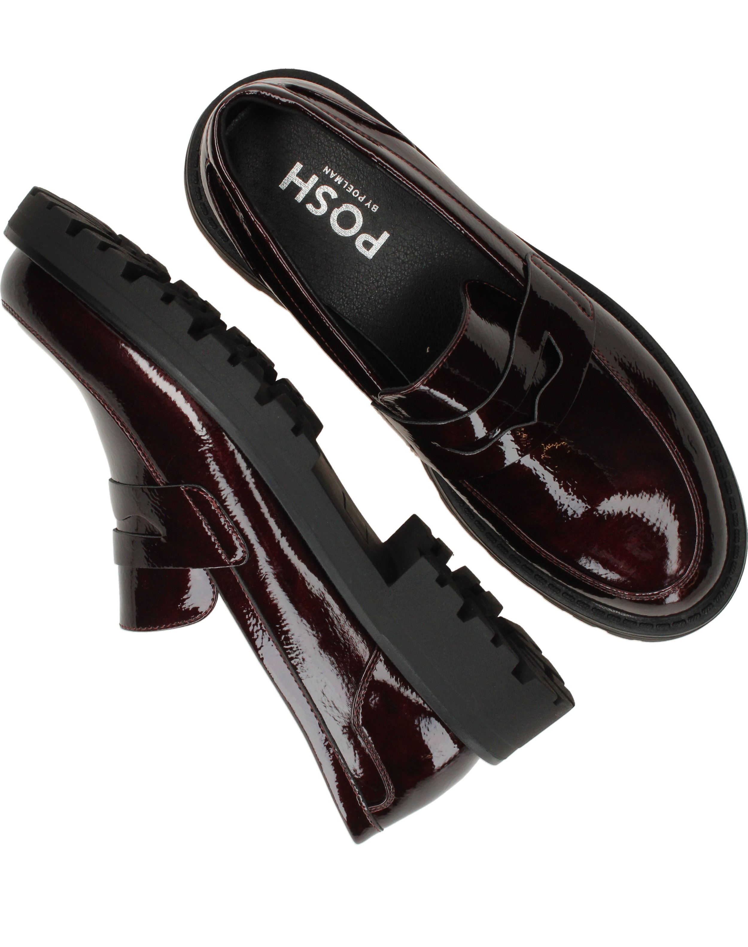 POSH By Poelman Loafers Dames Rood, loafer voor dames – foto 4