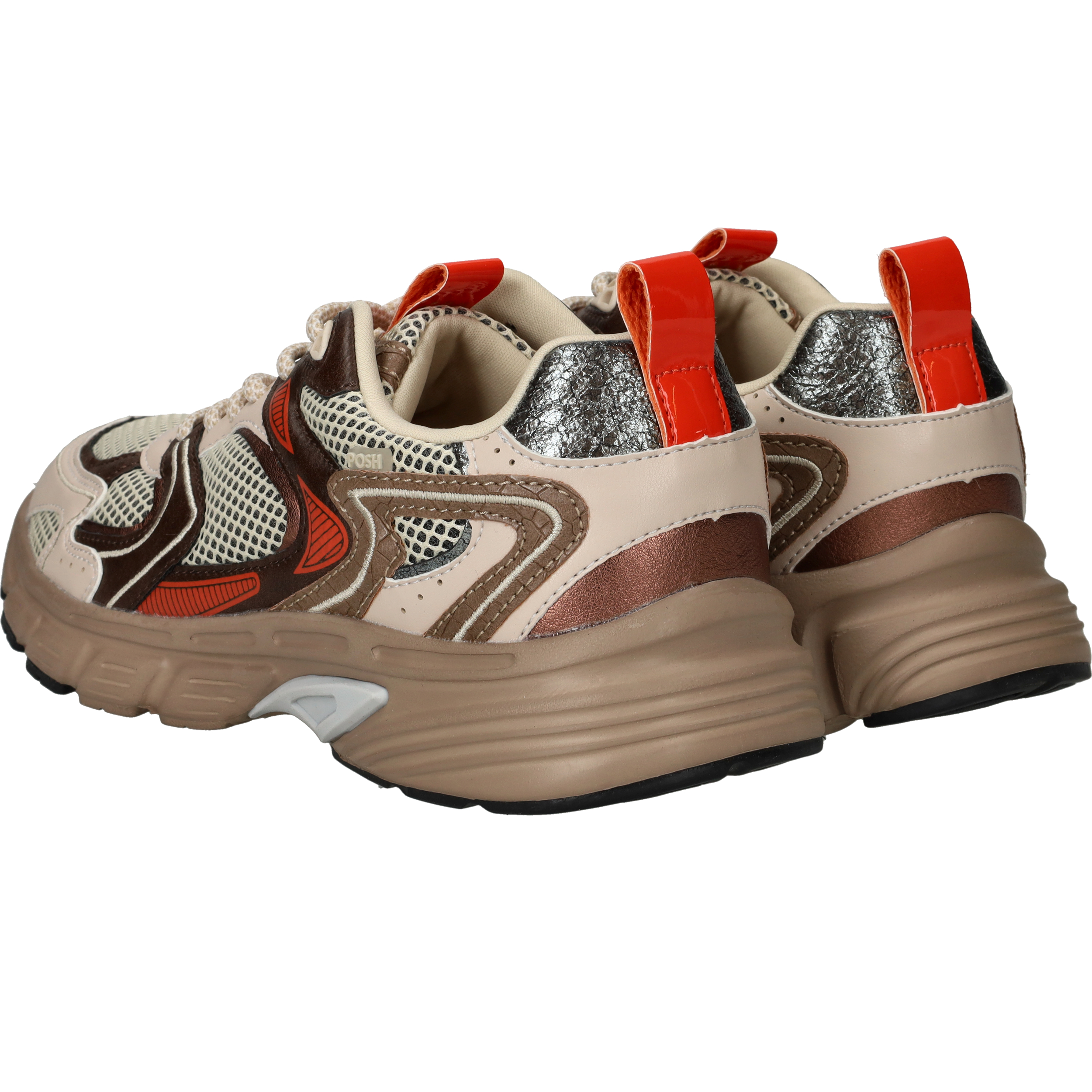 POSH By Poelman Sneakers Dames Beige – foto 3