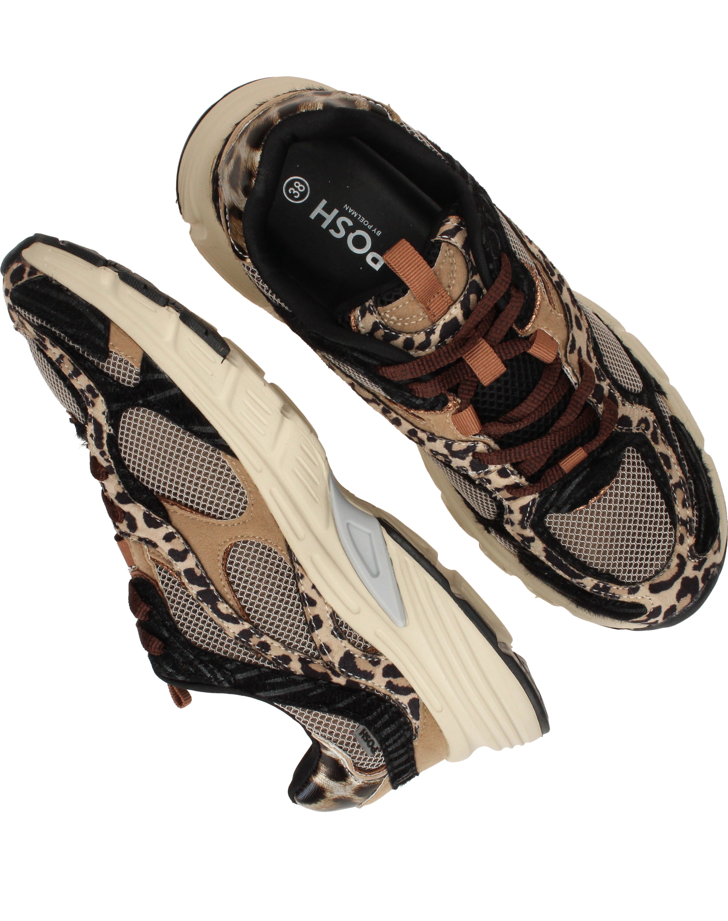 POSH by Poelman Sneakers Dames Zwart – foto 4 van 6
