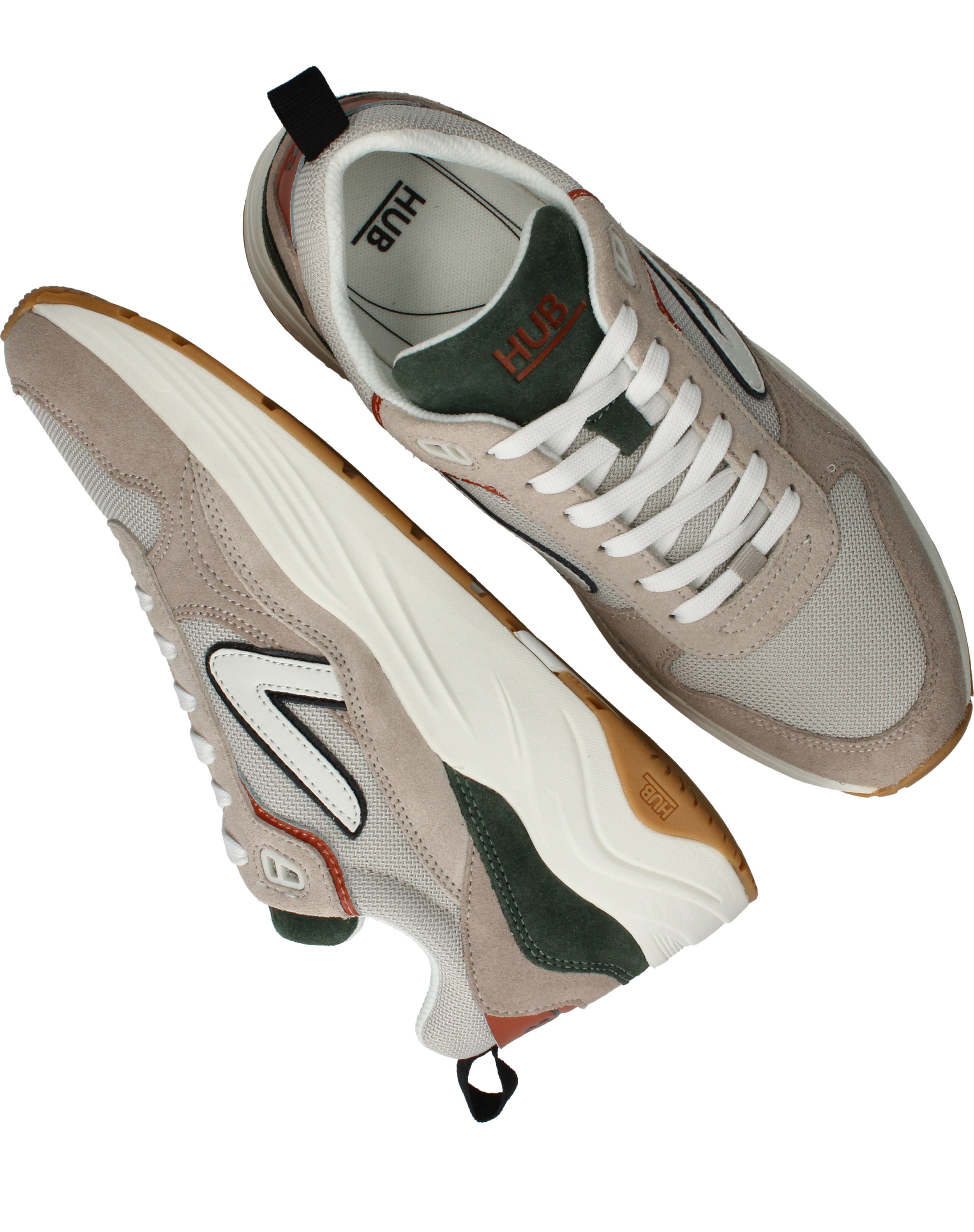 Hub Glide Sneakers Heren Grijs, sneaker voor heren – foto 4