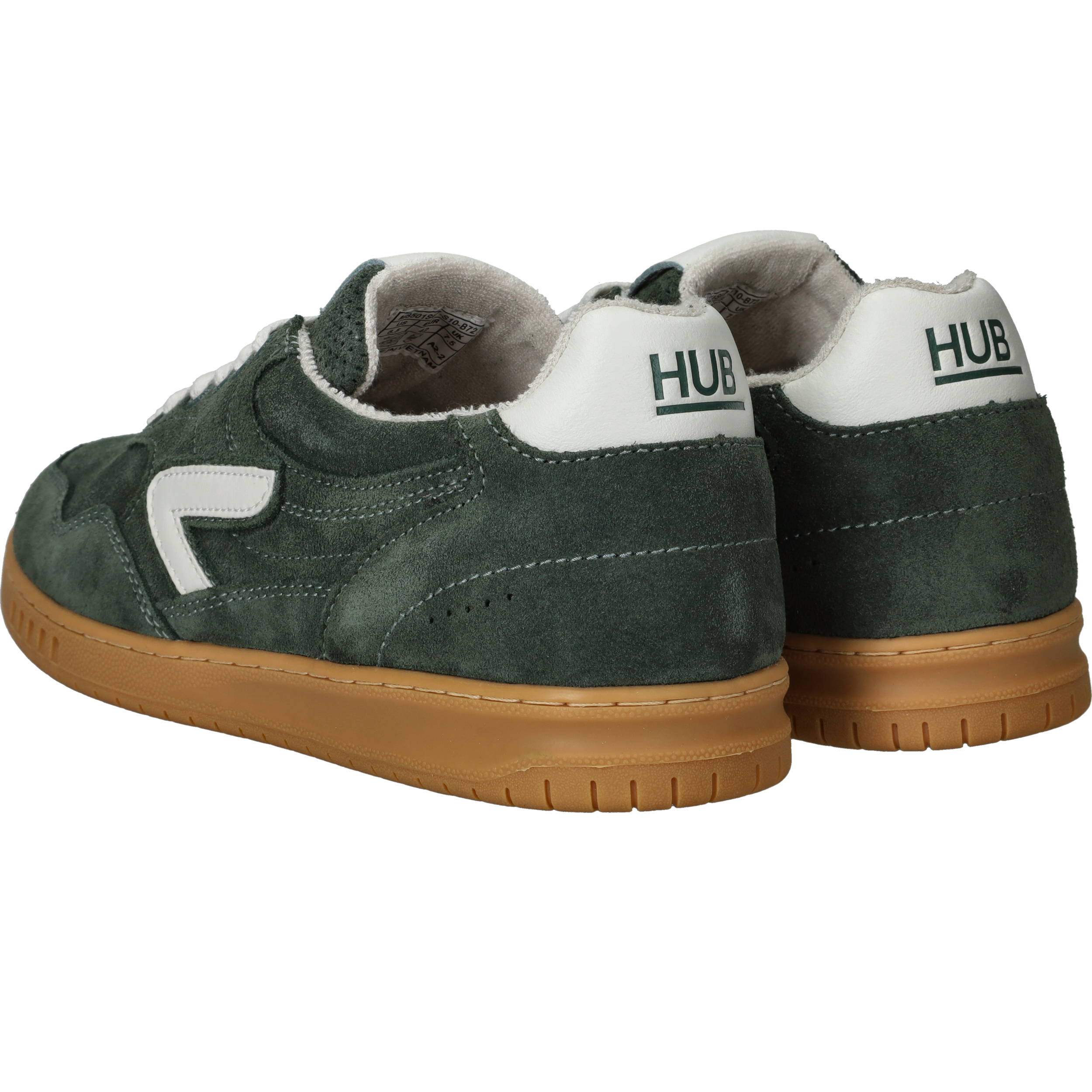 Hub Vancouver Veterschoenen Heren Groen, veterschoen voor heren – foto 3