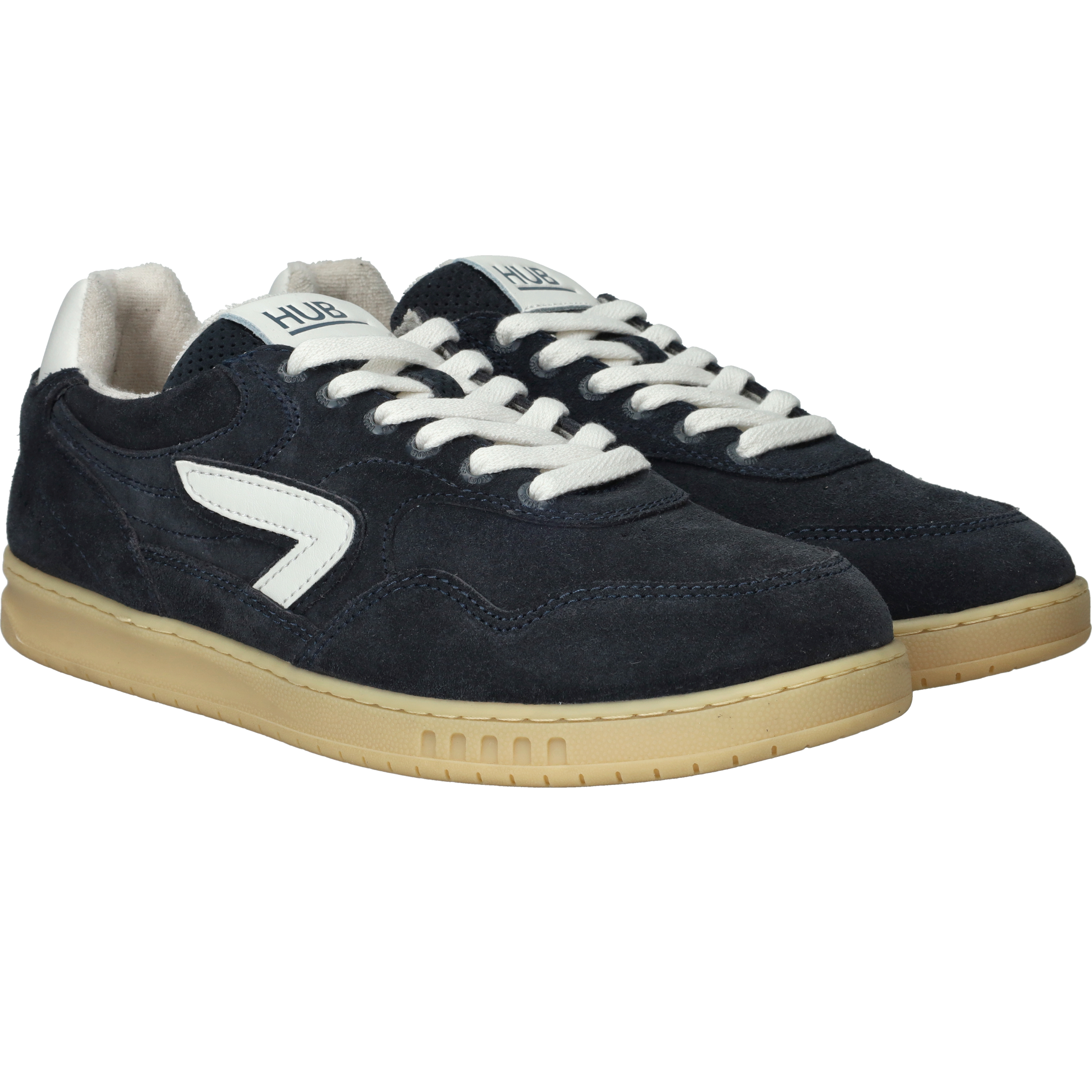 Hub Vancouver Veterschoenen Heren Blauw, veterschoen voor heren – foto 2