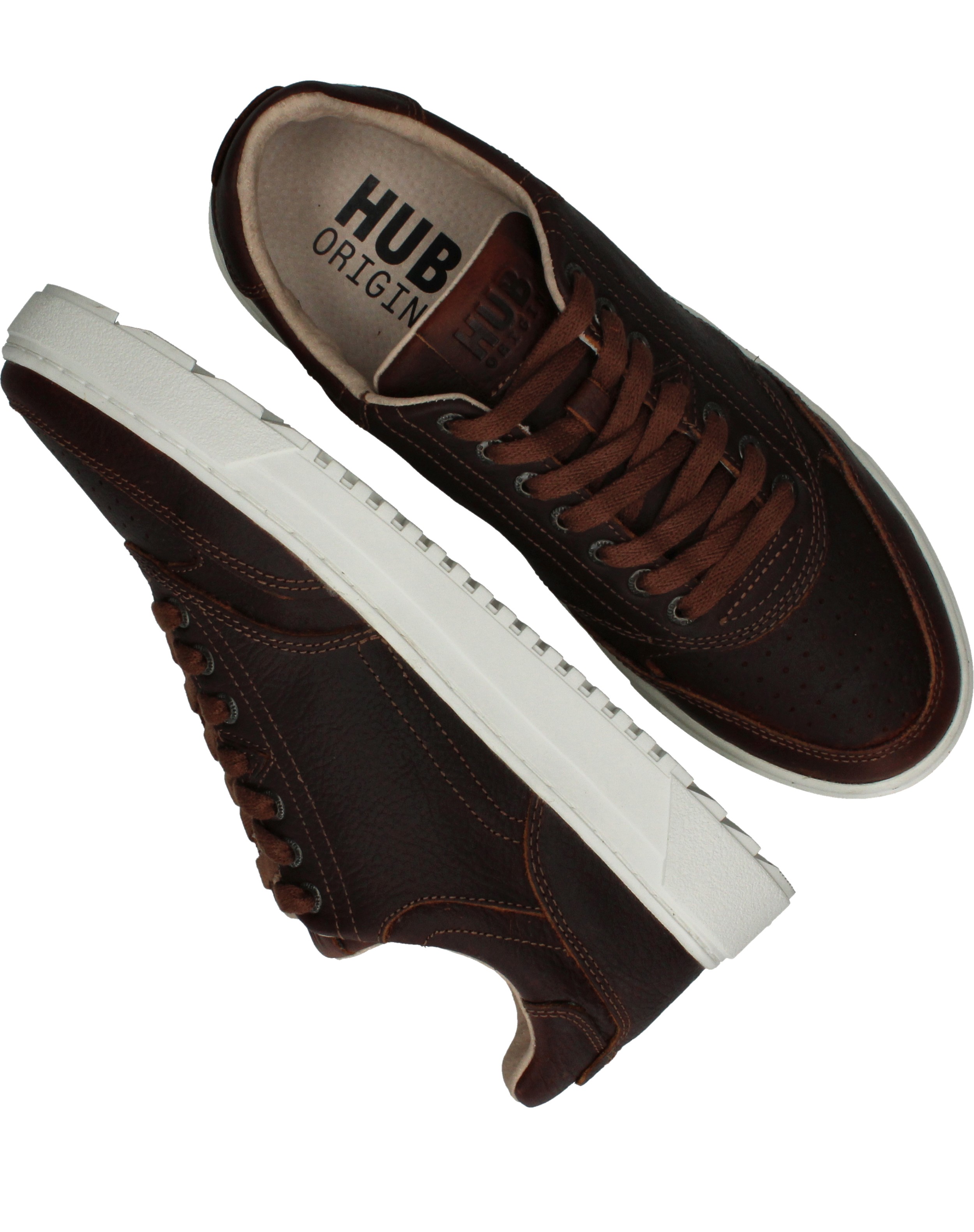Hub Royal Sneakers Bruin, sneaker voor unisex – foto 4