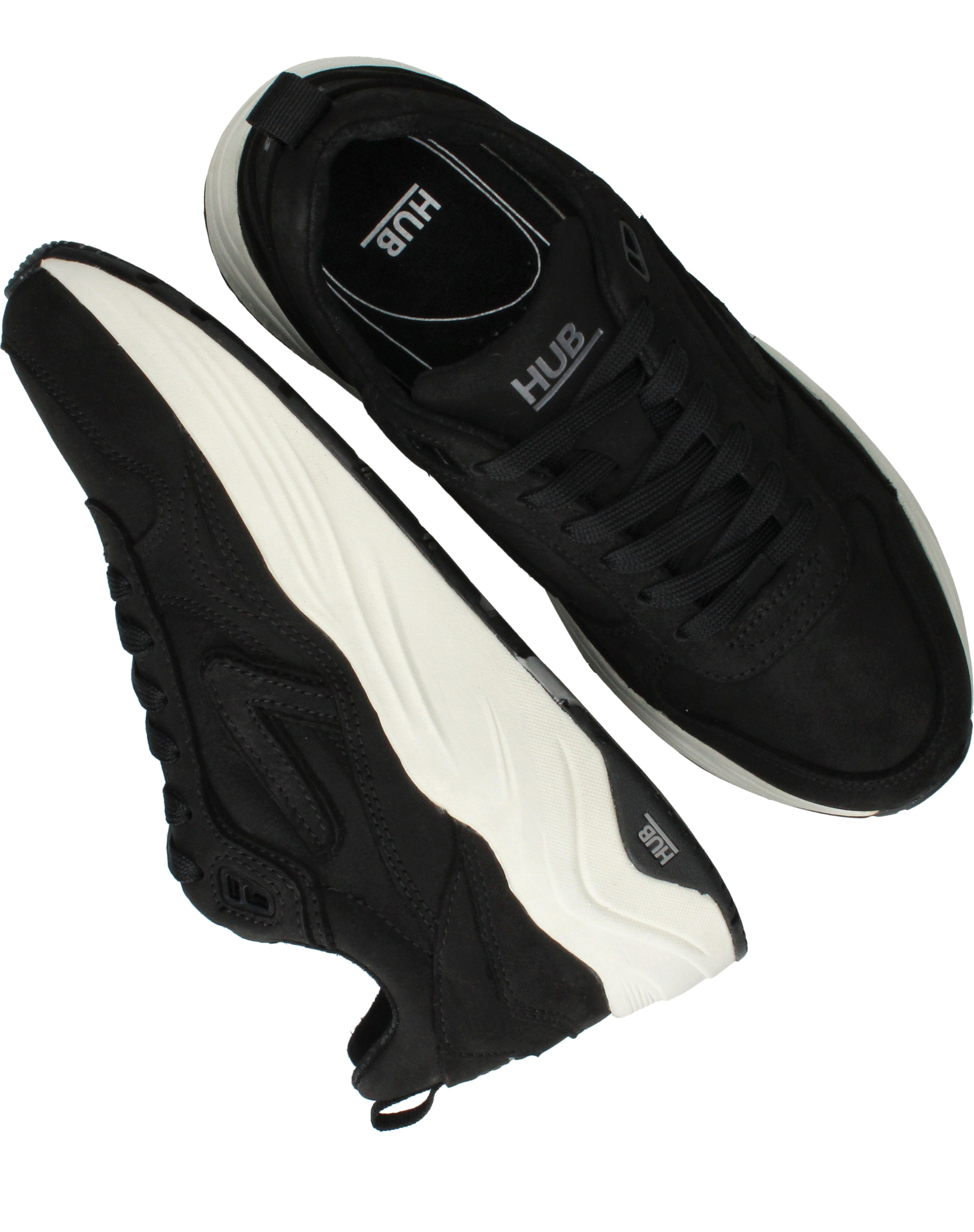 HUB Glide Sneaker Sneakers Dames Zwart – foto 3