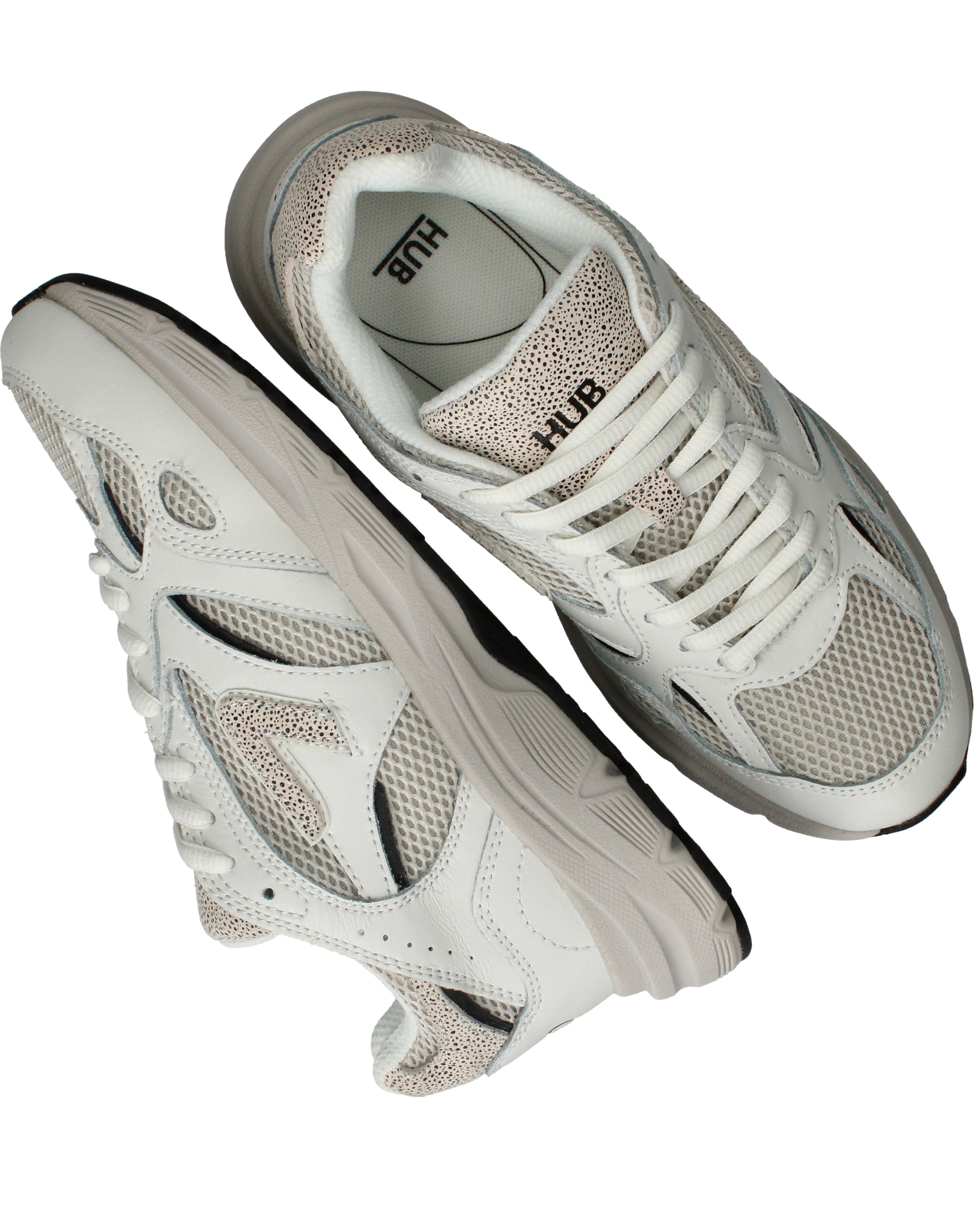 Hub Shift Sneakers Dames Wit, sneaker voor dames – foto 4