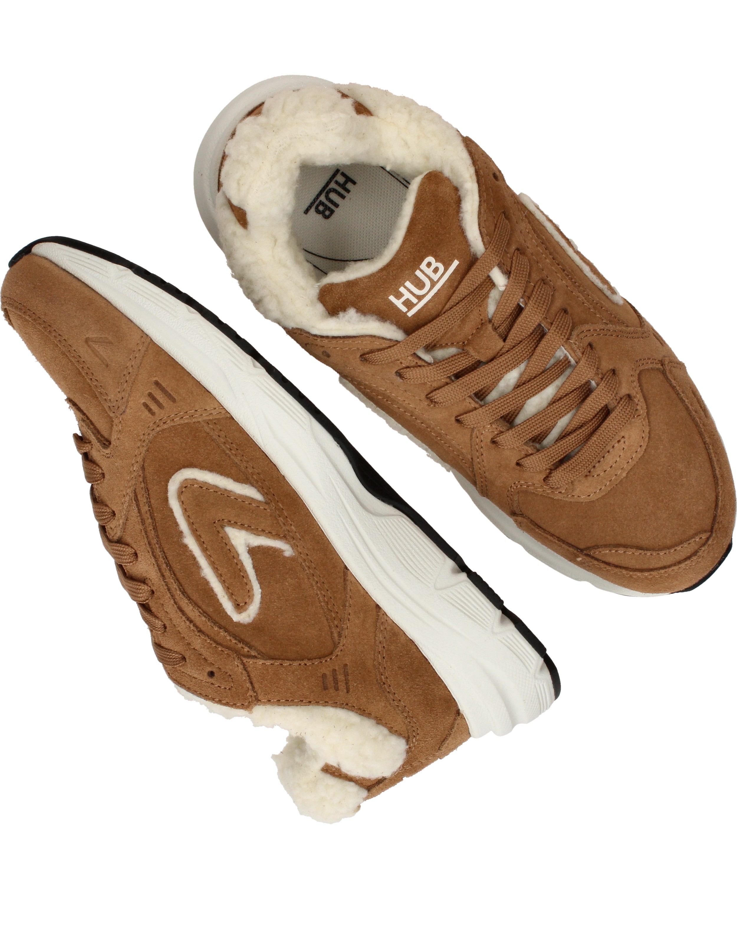 Hub Target Sneakers Dames Cognac, sneaker voor dames – foto 4