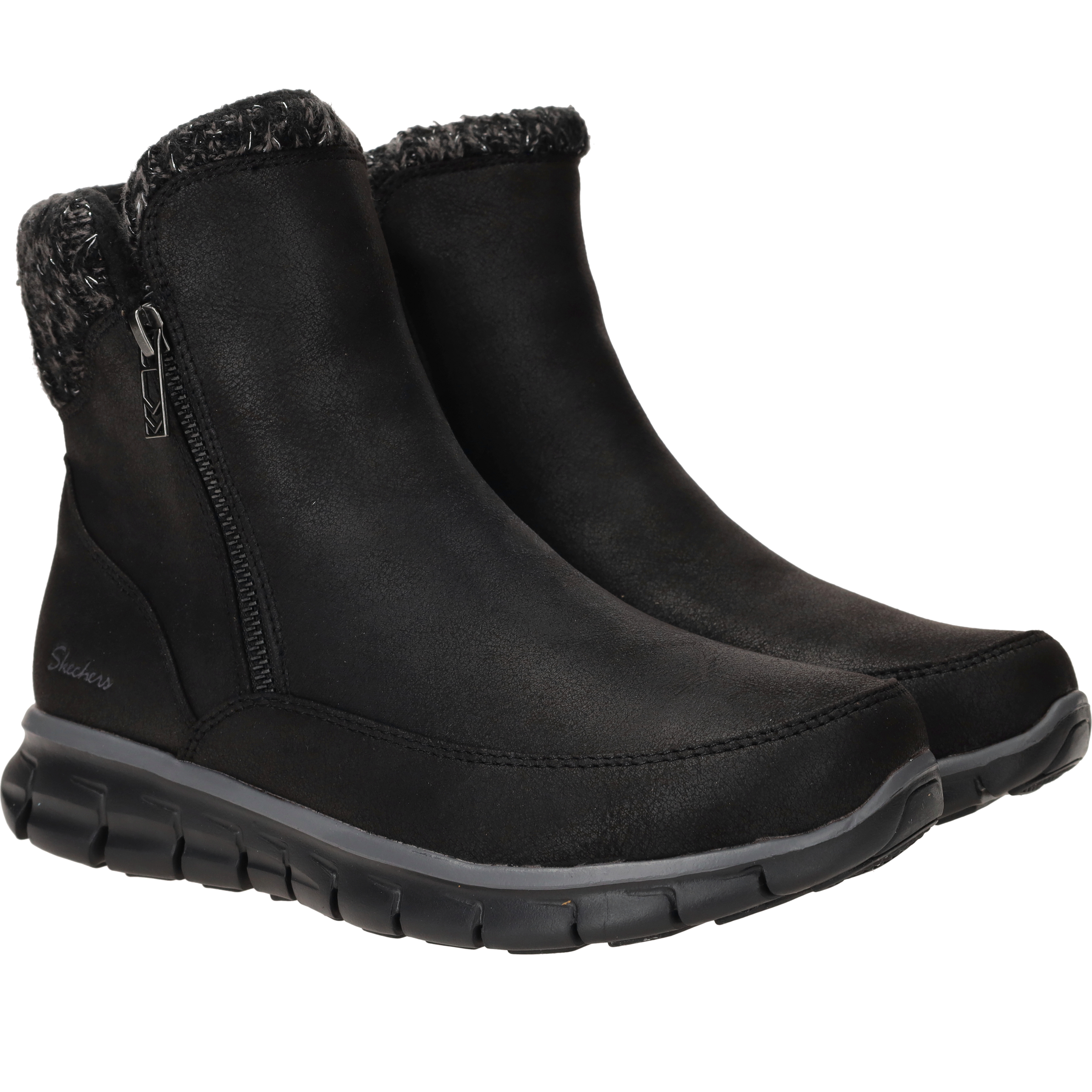 Skechers Synergy Lovely Collab Boots Dames Zwart, enkellaars voor dames – foto 2