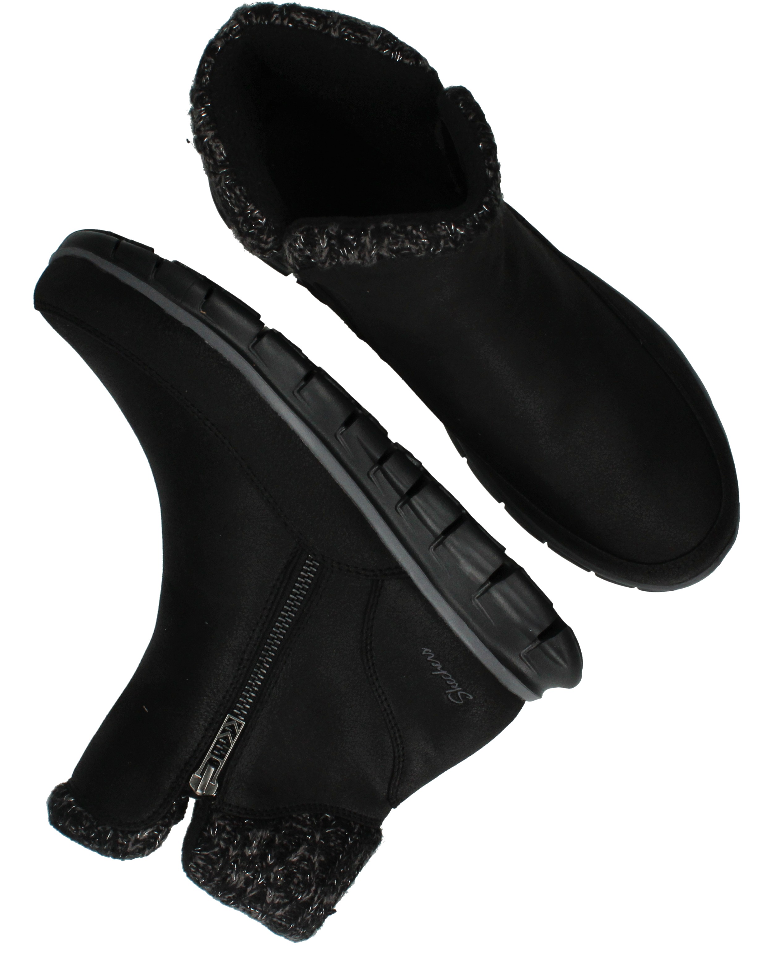 Skechers Synergy Lovely Collab Boots Dames Zwart, enkellaars voor dames – foto 4