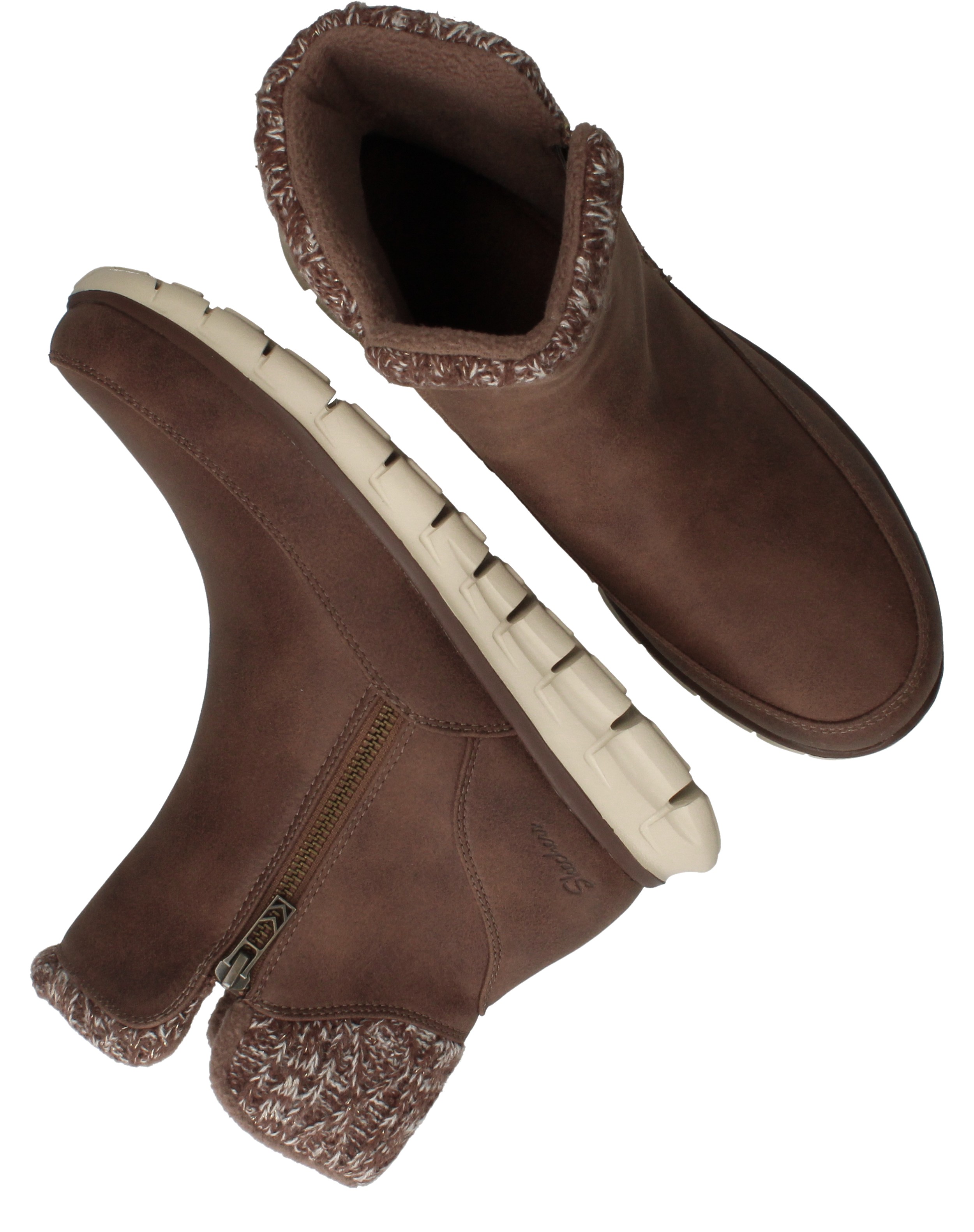 Skechers Synergy Lovely Collab Boots Dames Bruin, enkellaars voor dames – foto 4