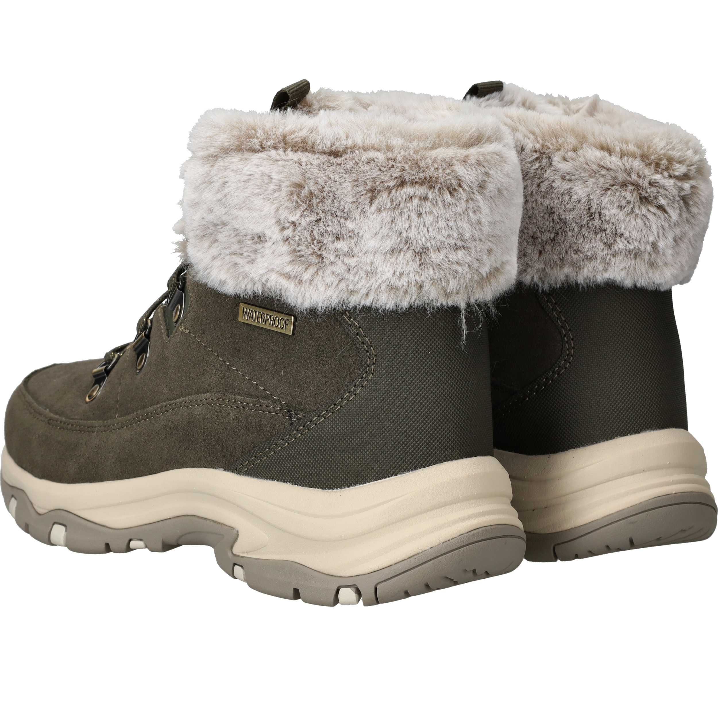 Skechers Trego Waterproof Wandelschoenen Dames Groen, wandelschoen voor dames – foto 3