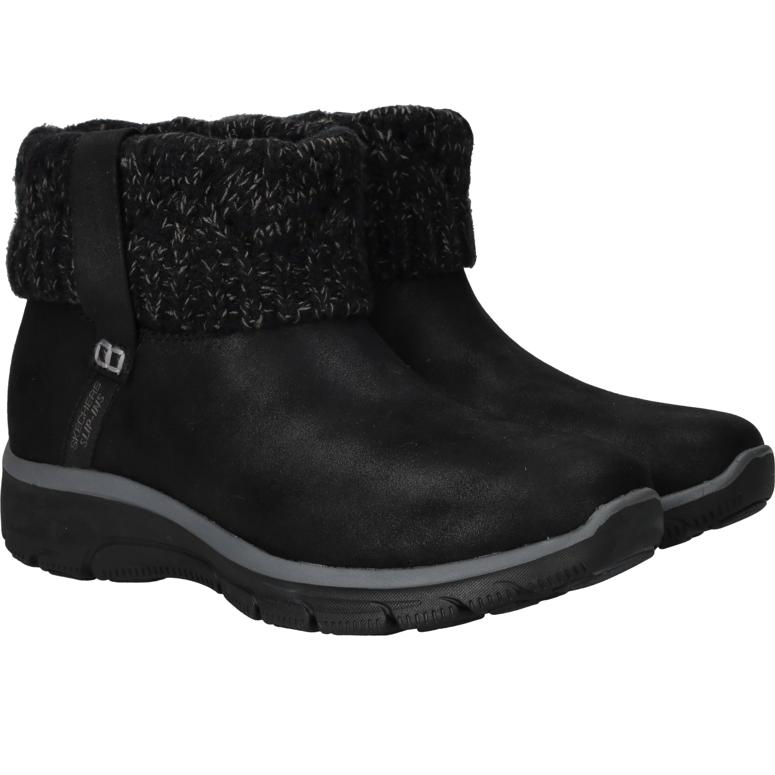 Skechers Slip-Ins Relaxed Fit Boots Dames Zwart, enkellaars voor dames – foto 2