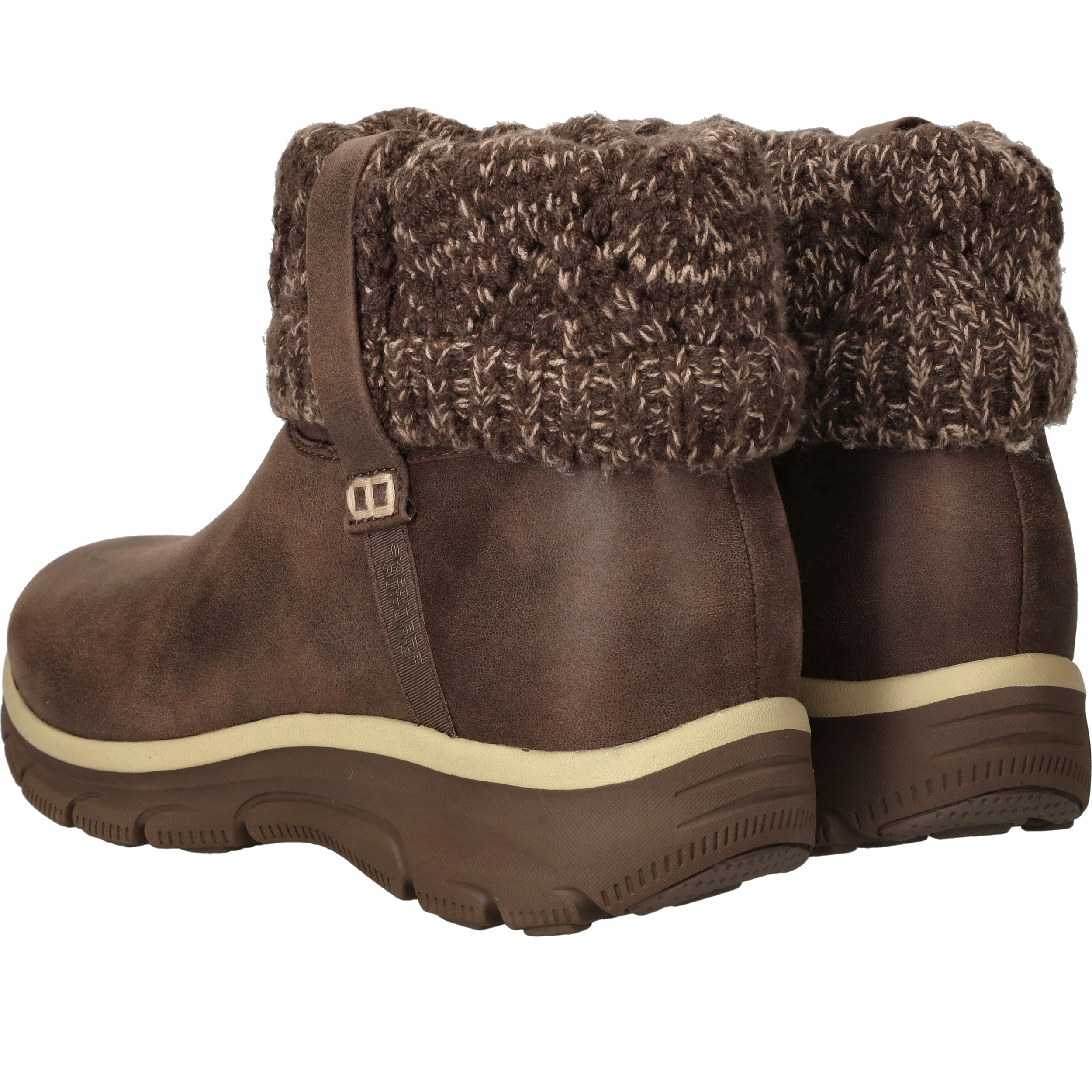 Skechers Slip-Ins Relaxed Fit Boots Dames Bruin, enkellaars voor dames – foto 3