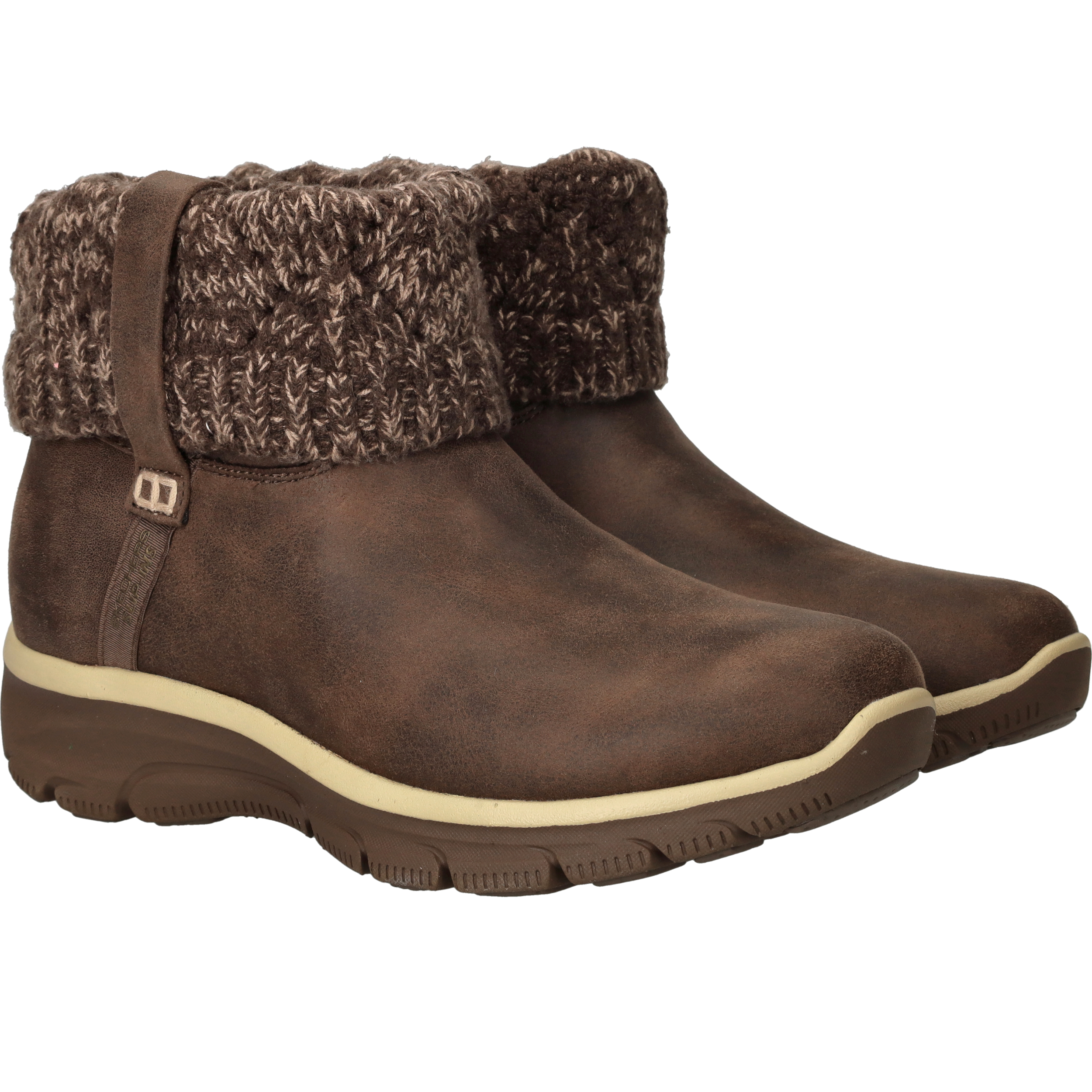 Skechers Slip-Ins Relaxed Fit Boots Dames Bruin, enkellaars voor dames – foto 2