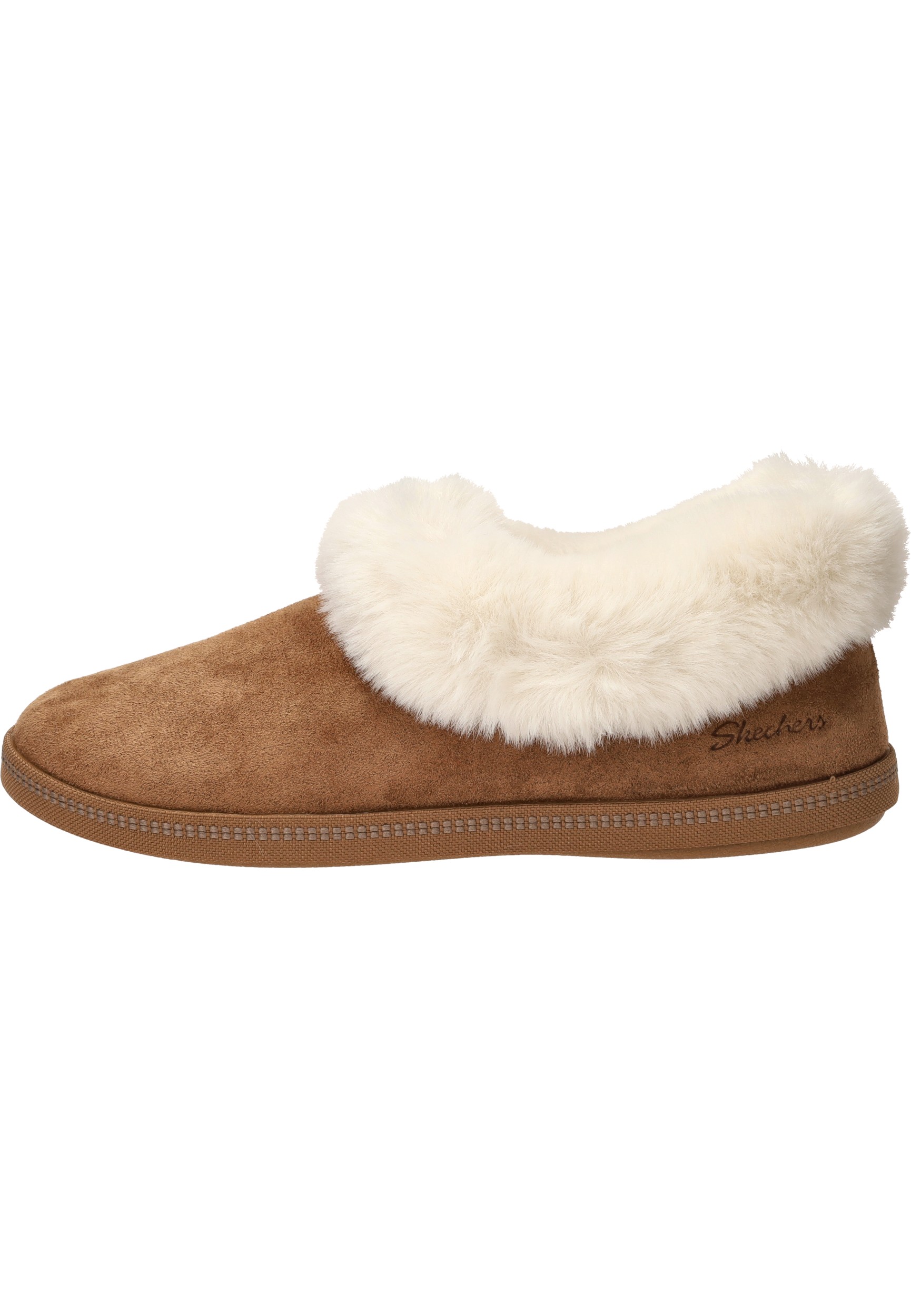 Skechers Cozy Campfire Winter Nights sloffen voor dames - cognac