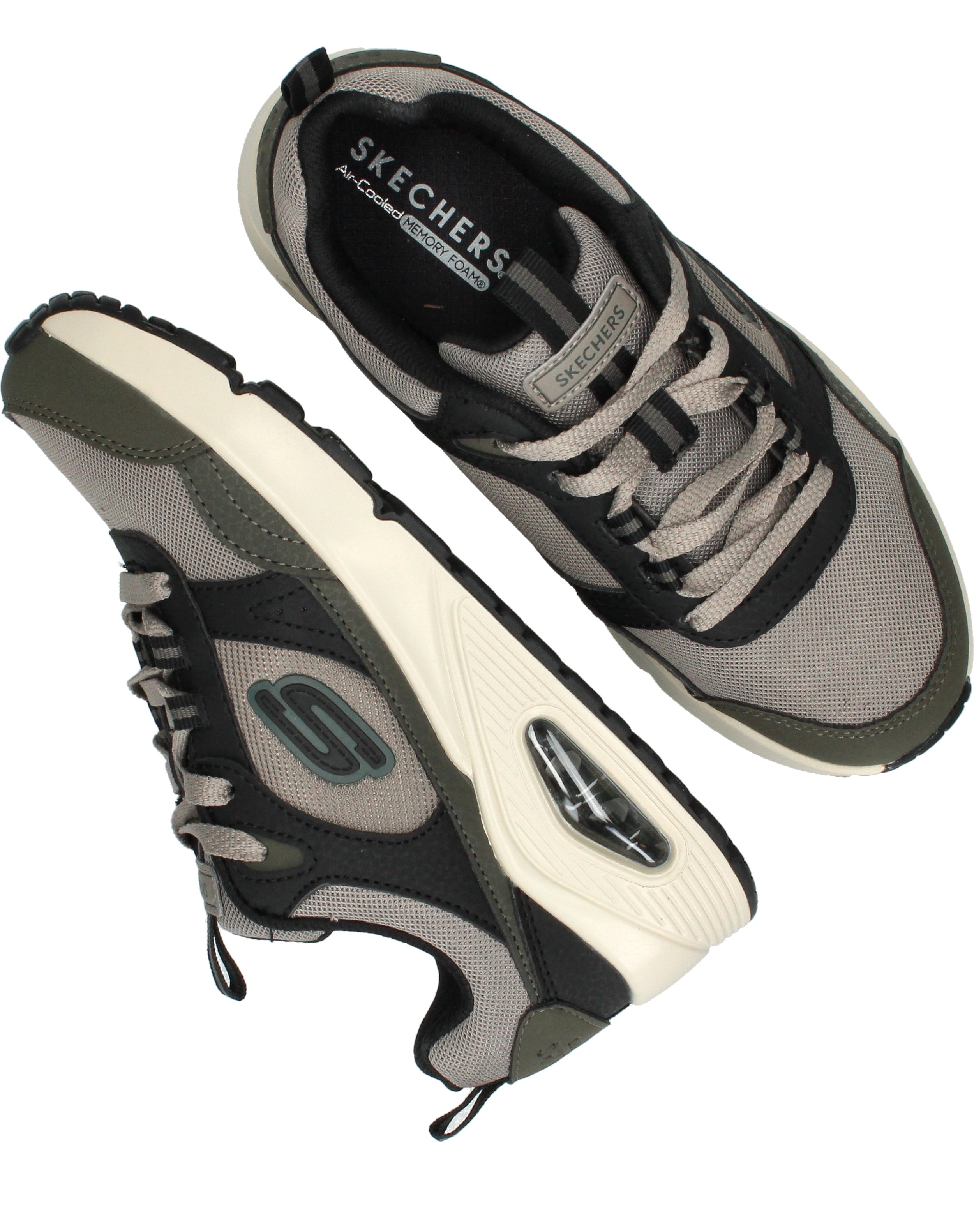 Skechers Uno Retro Groove Sneakers Jongens Grijs – foto 3