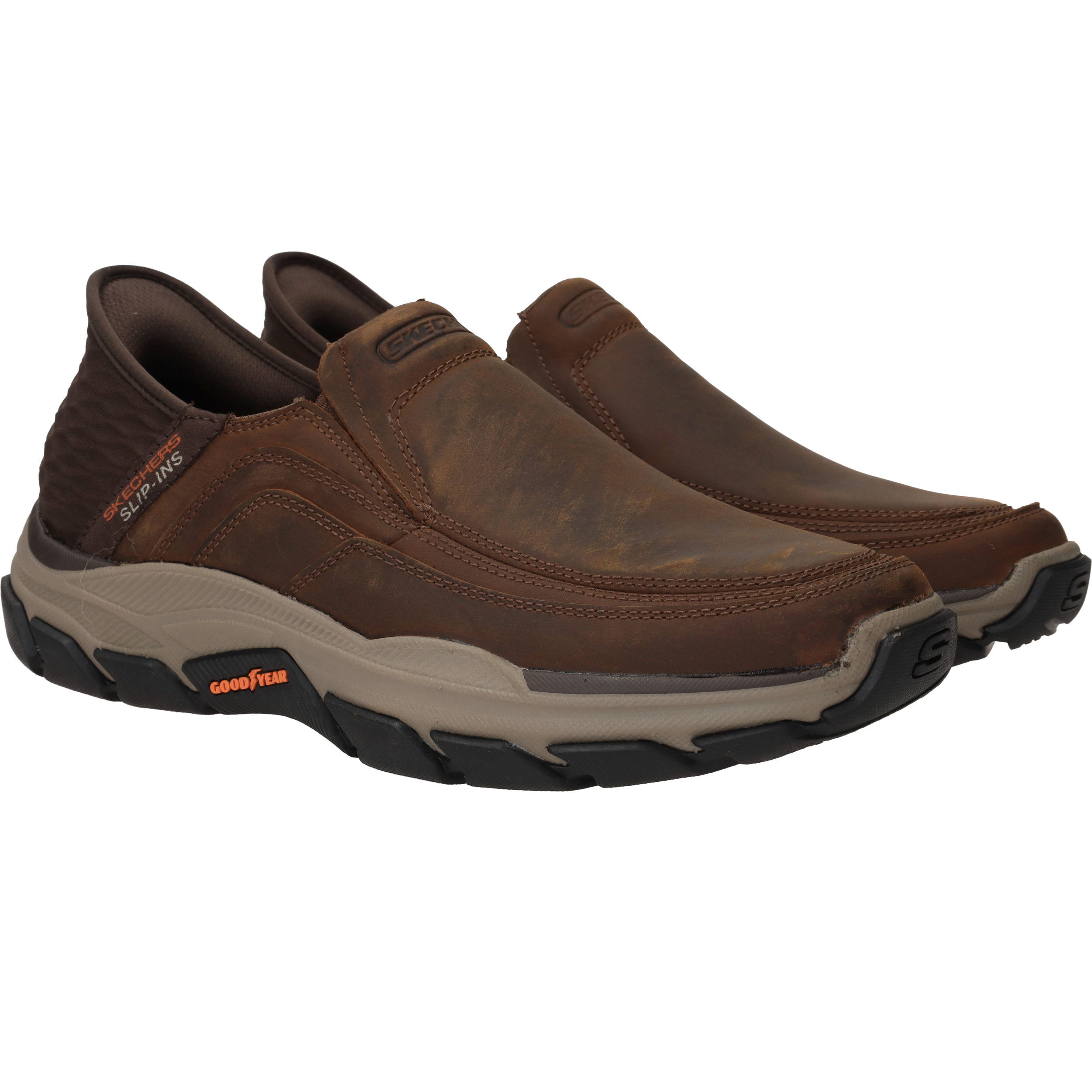 Skechers Hands Free Slip-ins RF Respected Instappers Heren Bruin, instapper voor heren – foto 2