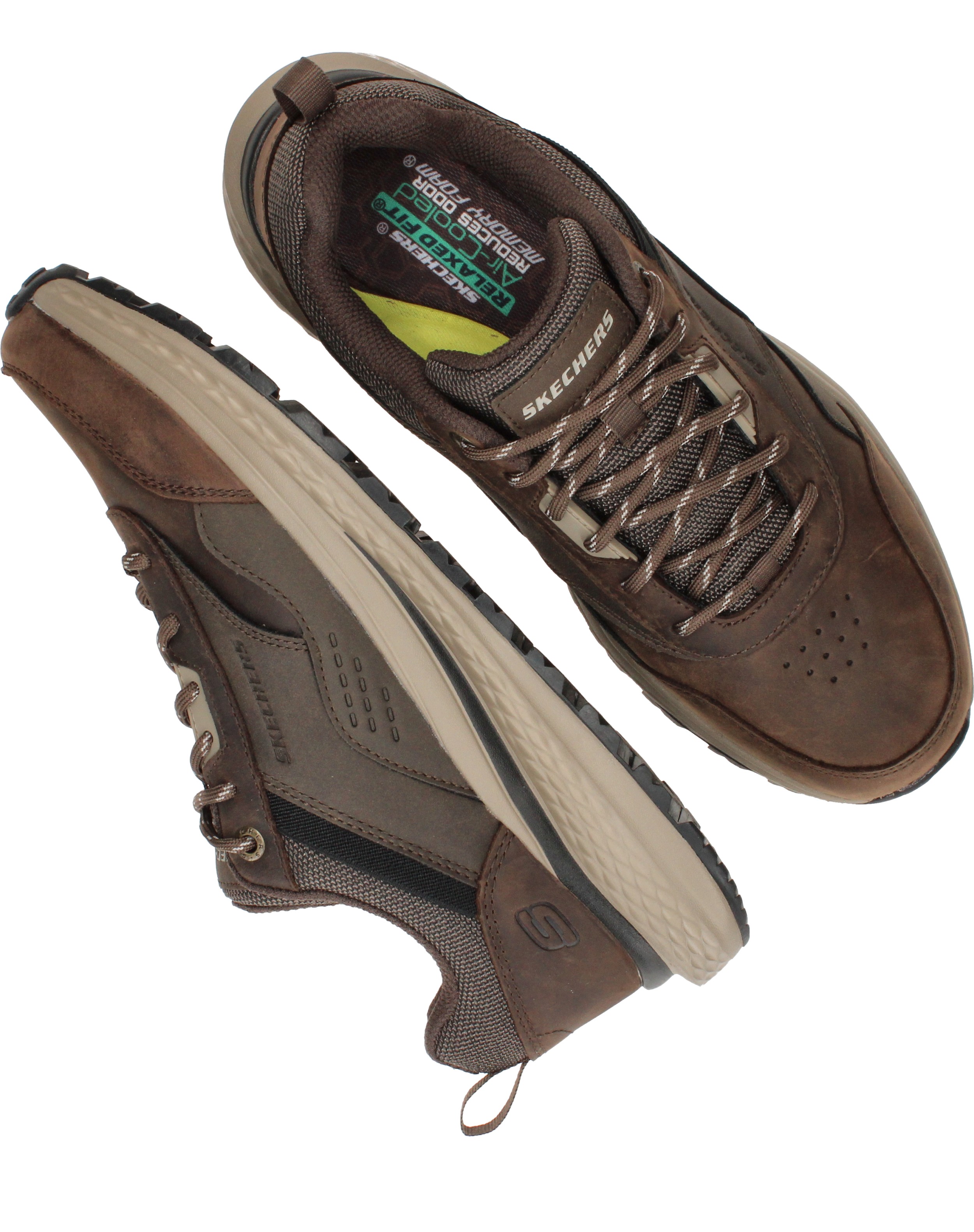 Skechers Relaxed Fit Slade Peralto Sneakers Heren Bruin, sneaker voor heren – foto 4