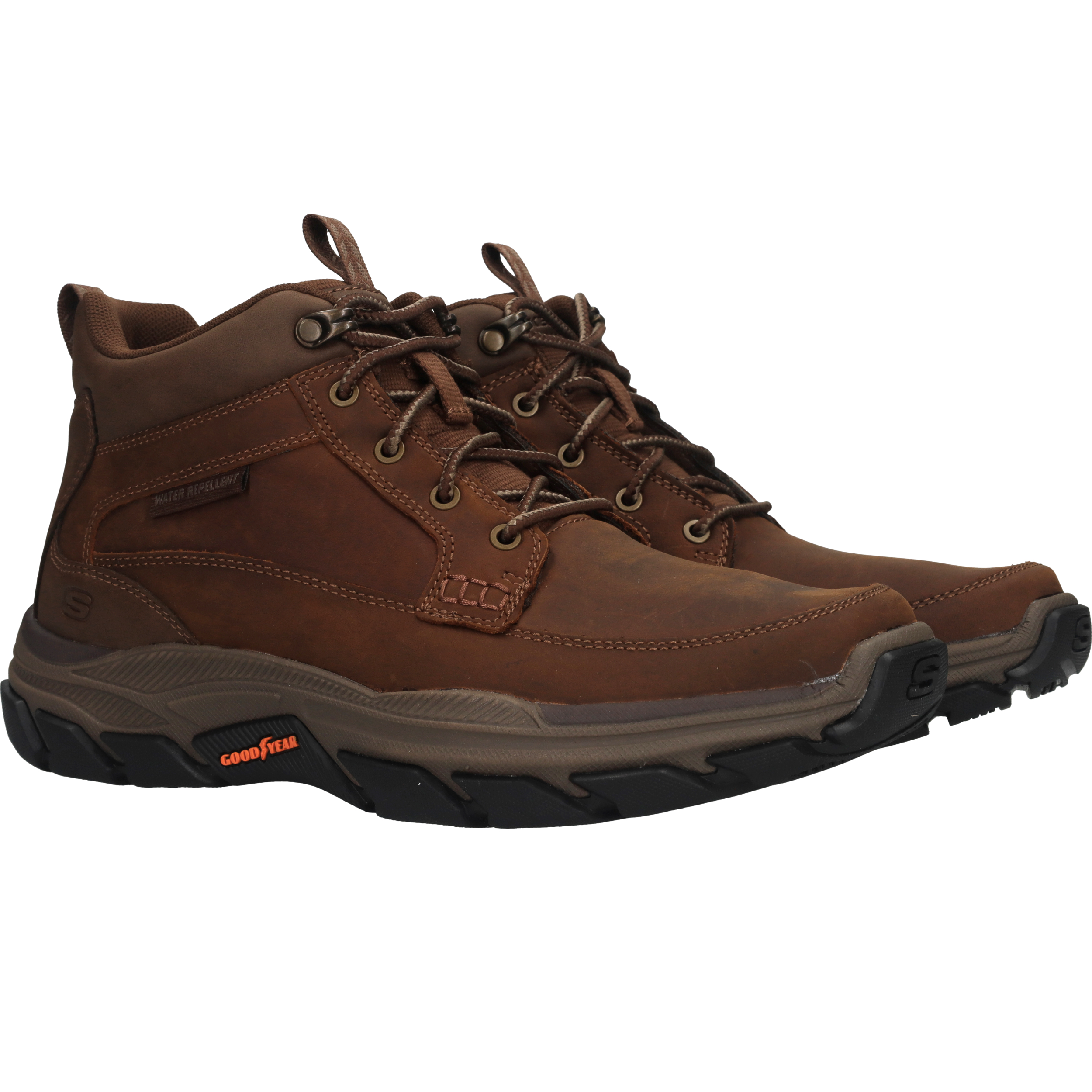 Skechers Relaxed Fit Respected Boswell Wandelschoenen Heren Bruin, wandelschoen voor heren – foto 2