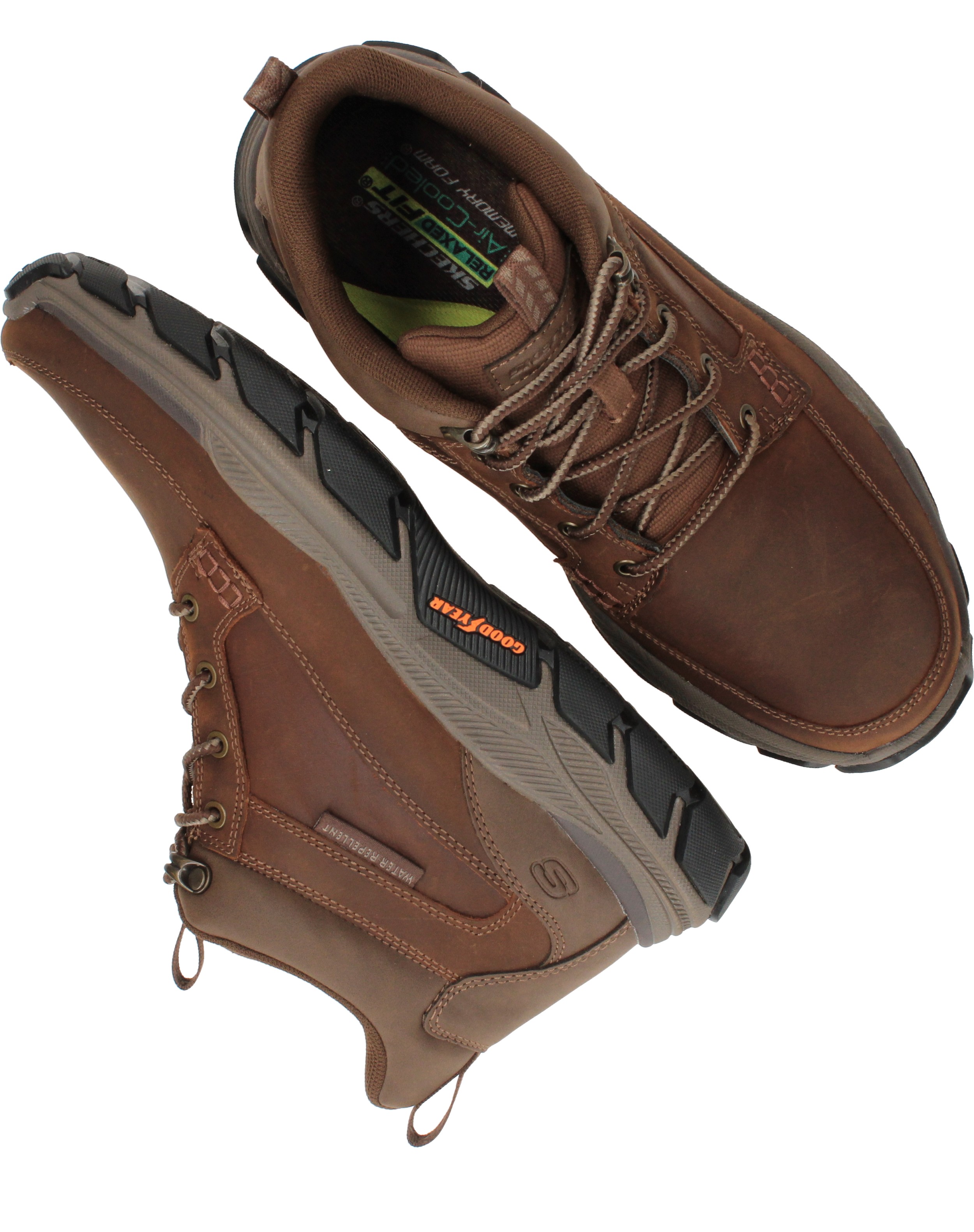 Skechers Relaxed Fit Respected Boswell Wandelschoenen Heren Bruin, wandelschoen voor heren – foto 4