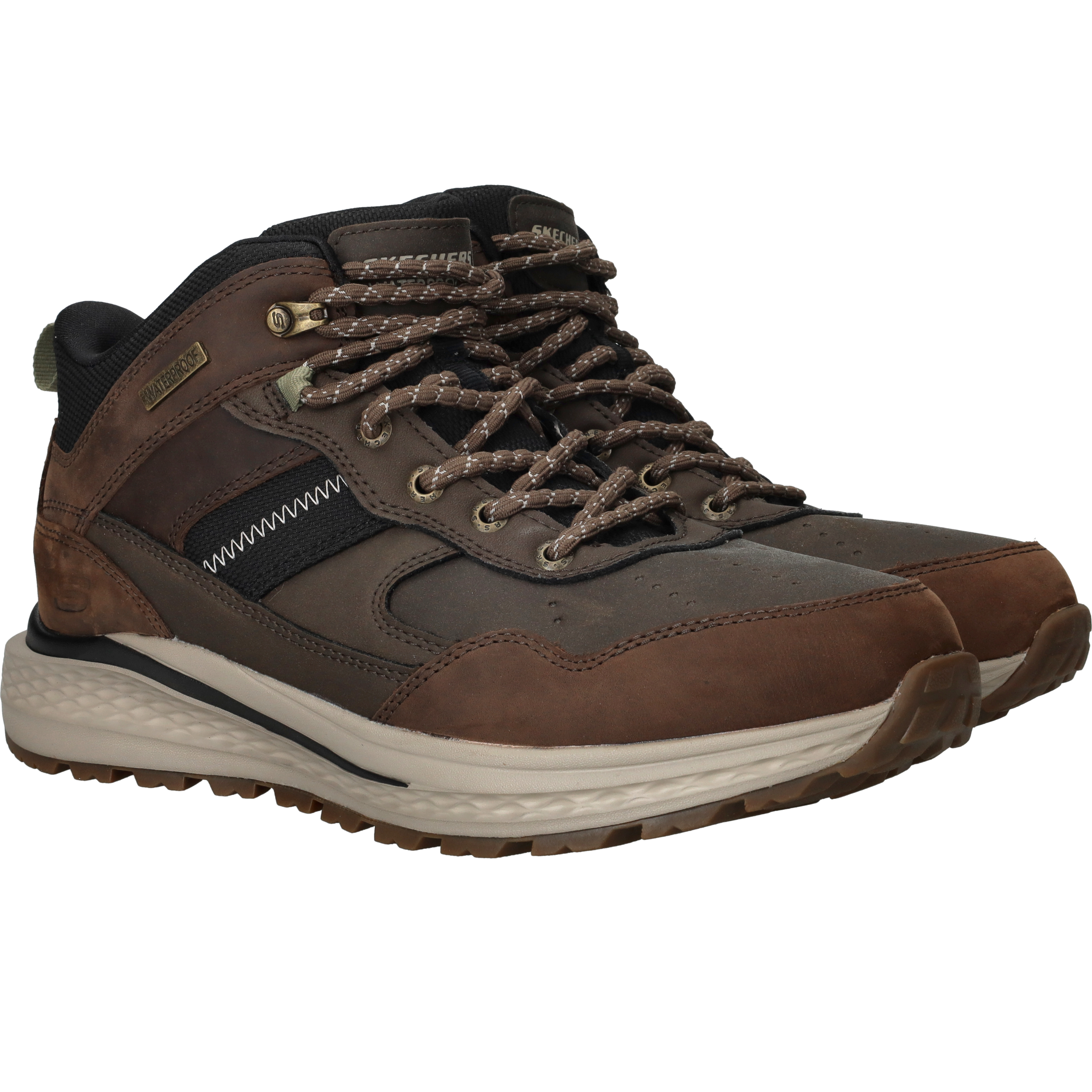 Skechers Slip-Ins Slade Ultra Turner Veterboots Heren Bruin, veterboot voor heren – foto 2