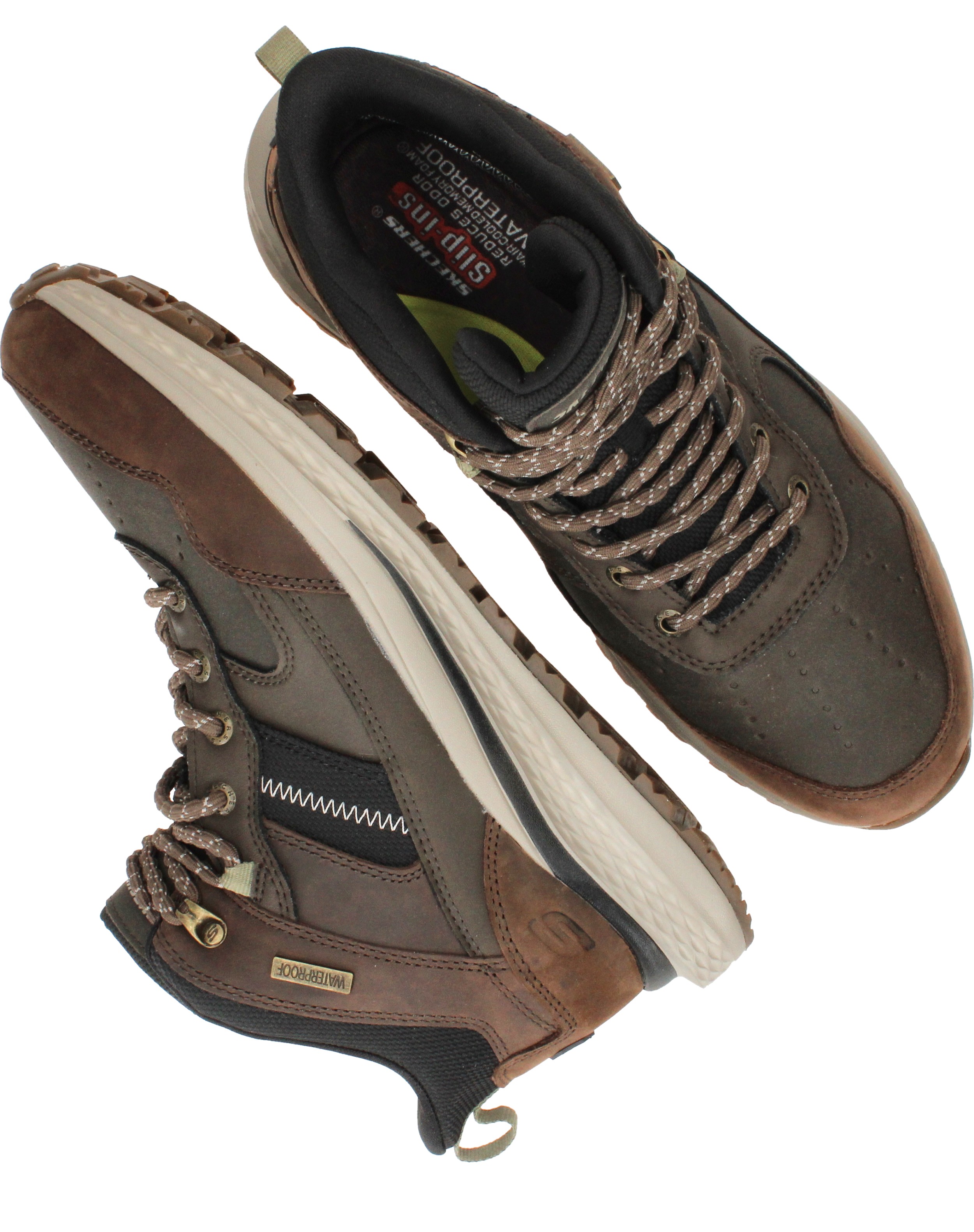Skechers Slip-Ins Slade Ultra Turner Veterboots Heren Bruin, veterboot voor heren – foto 4