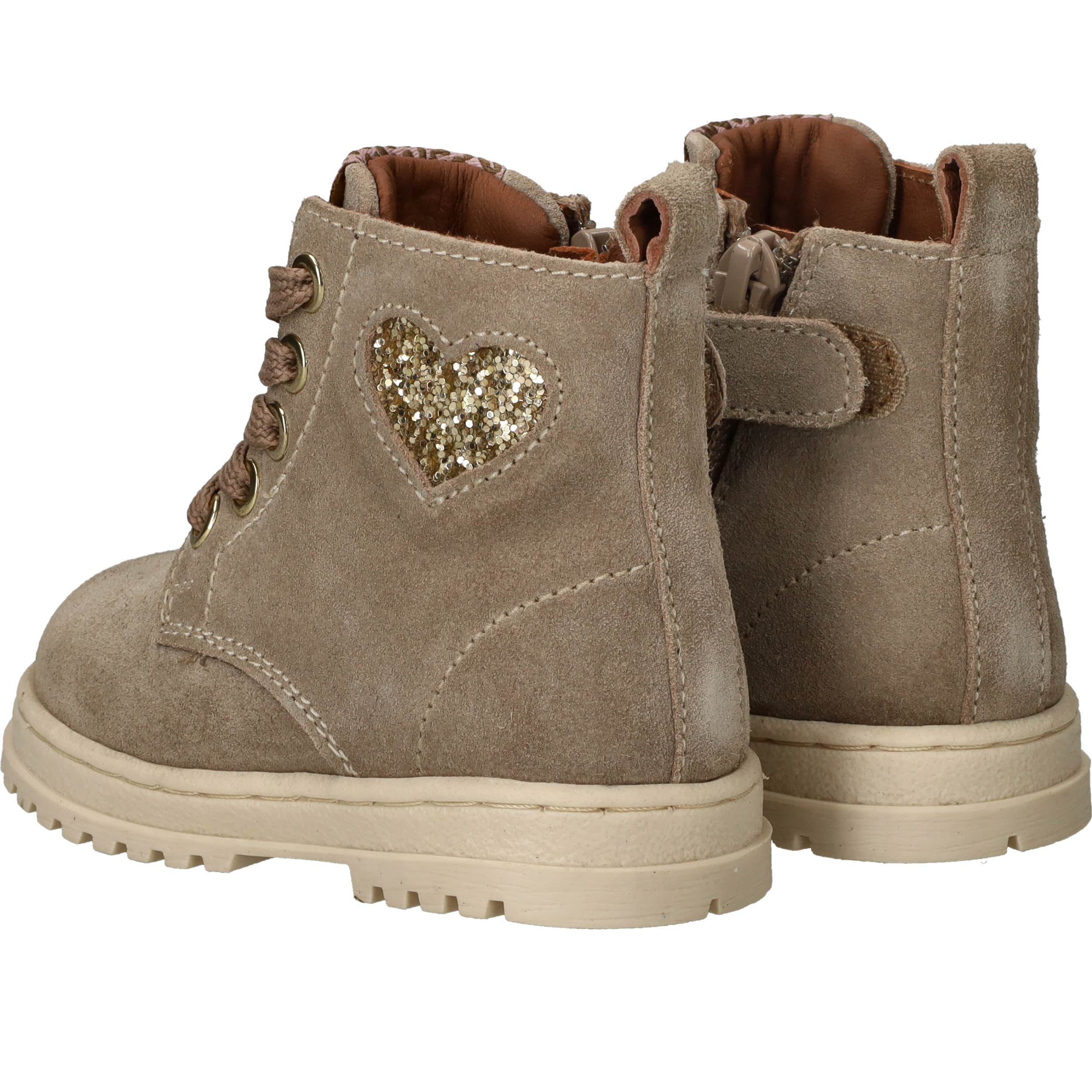 IK-KE Veterboots Beige, veterboot voor unisex – foto 4