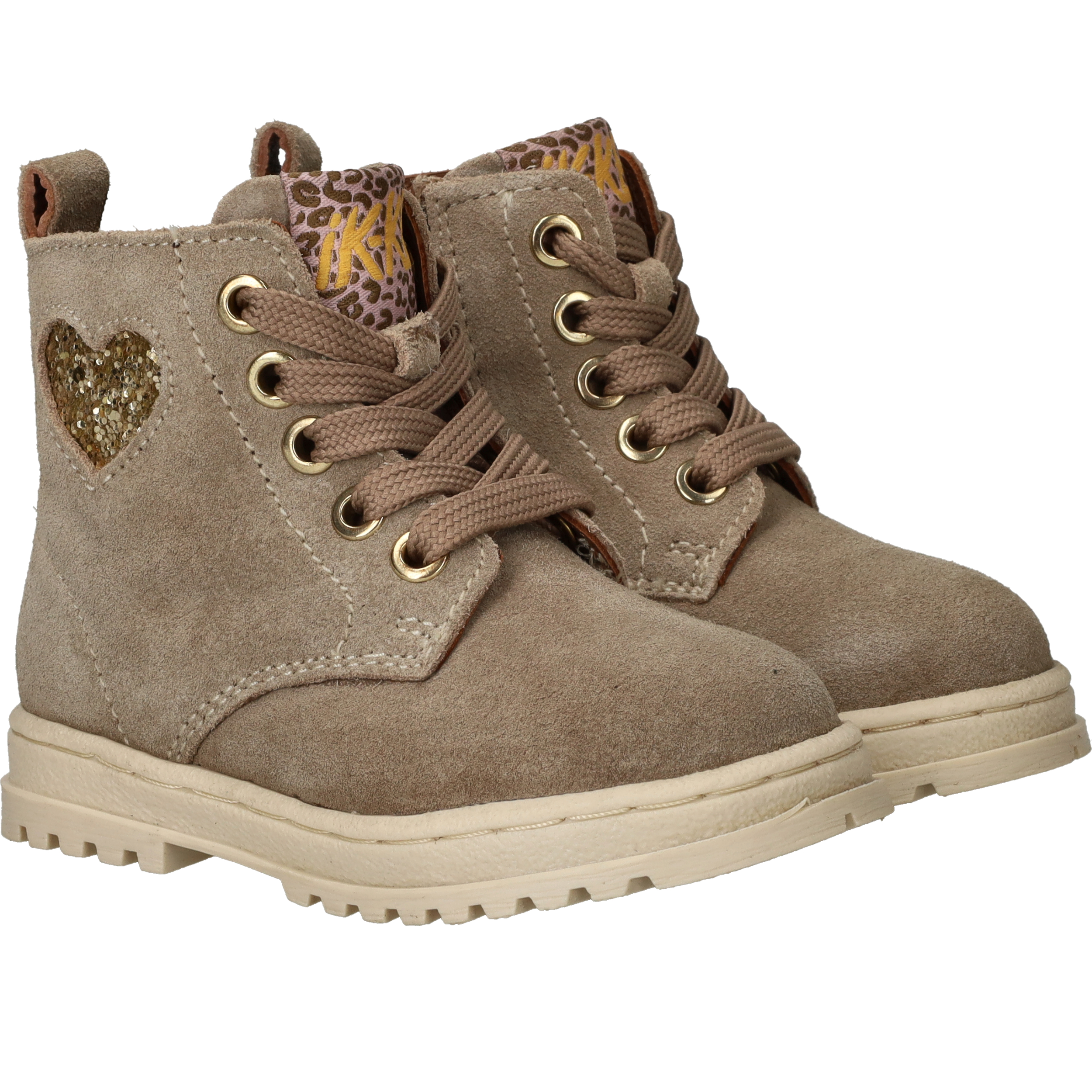 IK-KE Veterboots Beige, veterboot voor unisex – foto 3