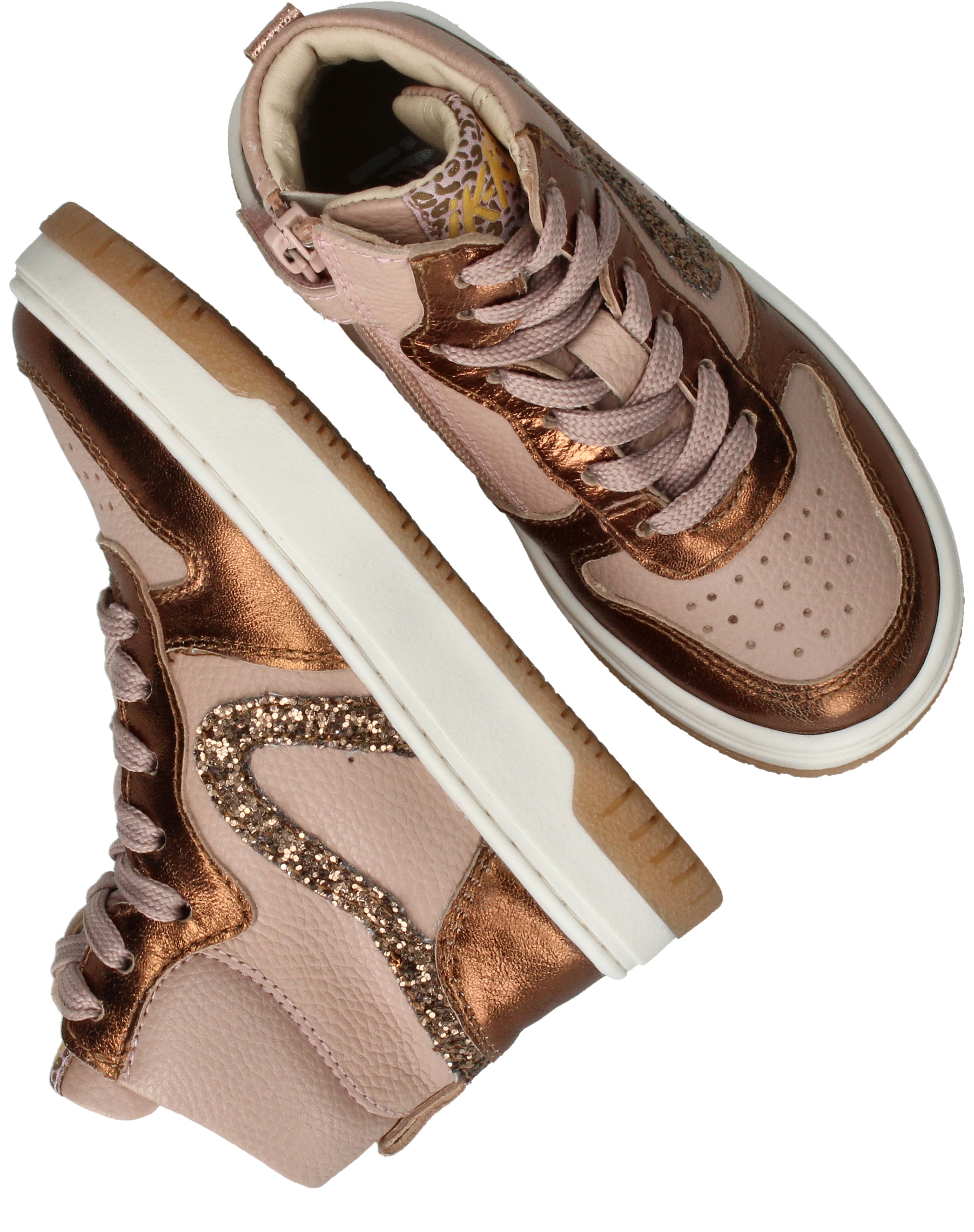IK-KE Veterboot Sneakers Meisjes Roze – foto 4