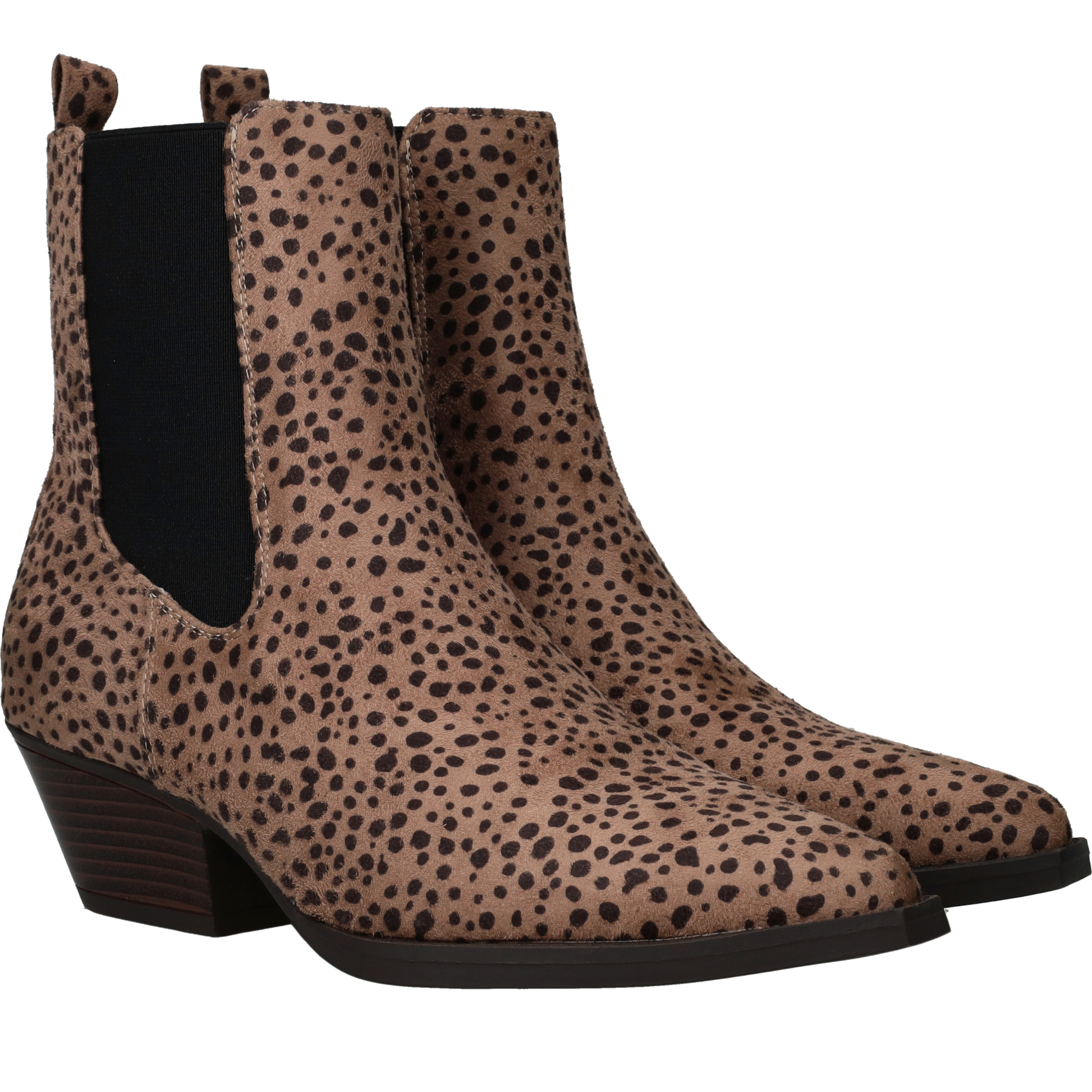 POSH By Poelman Enkellaarsjes Dames Beige