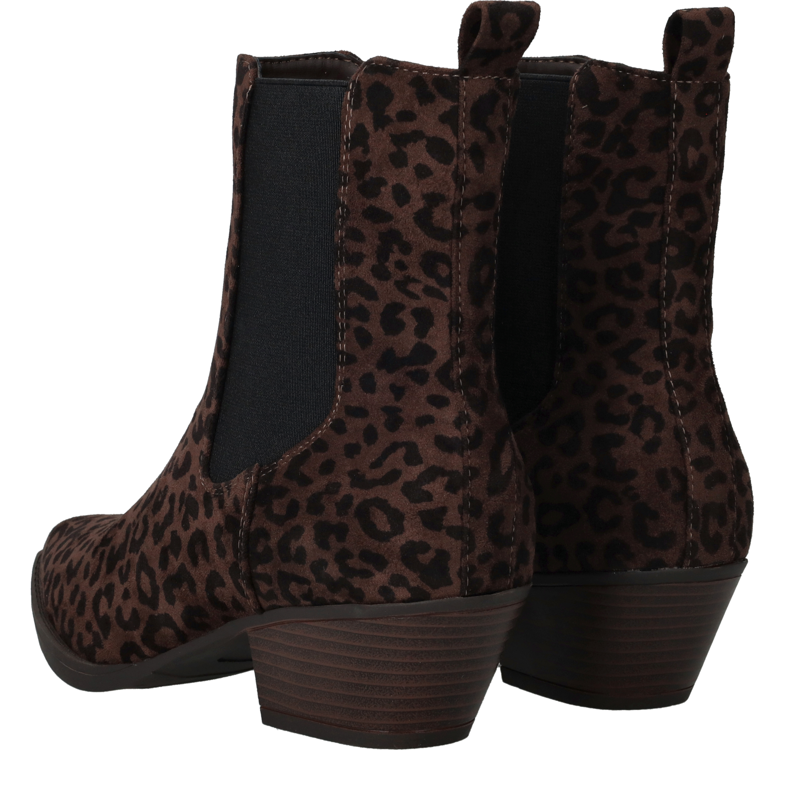 POSH By Poelman Enkellaarsjes Dames Bruin, enkellaars voor dames – foto 3