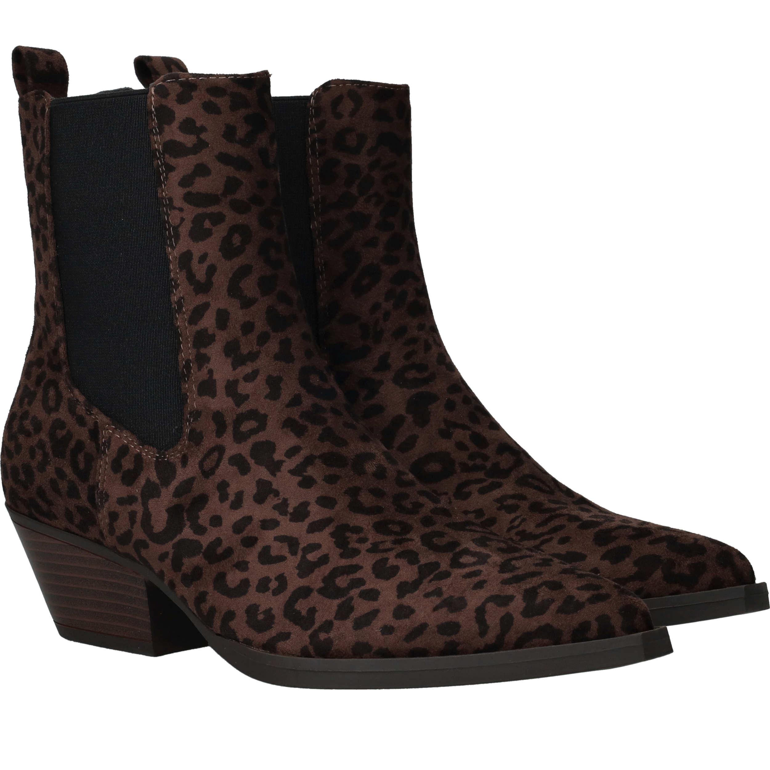 POSH By Poelman Enkellaarsjes Dames Bruin, enkellaars voor dames – foto 2