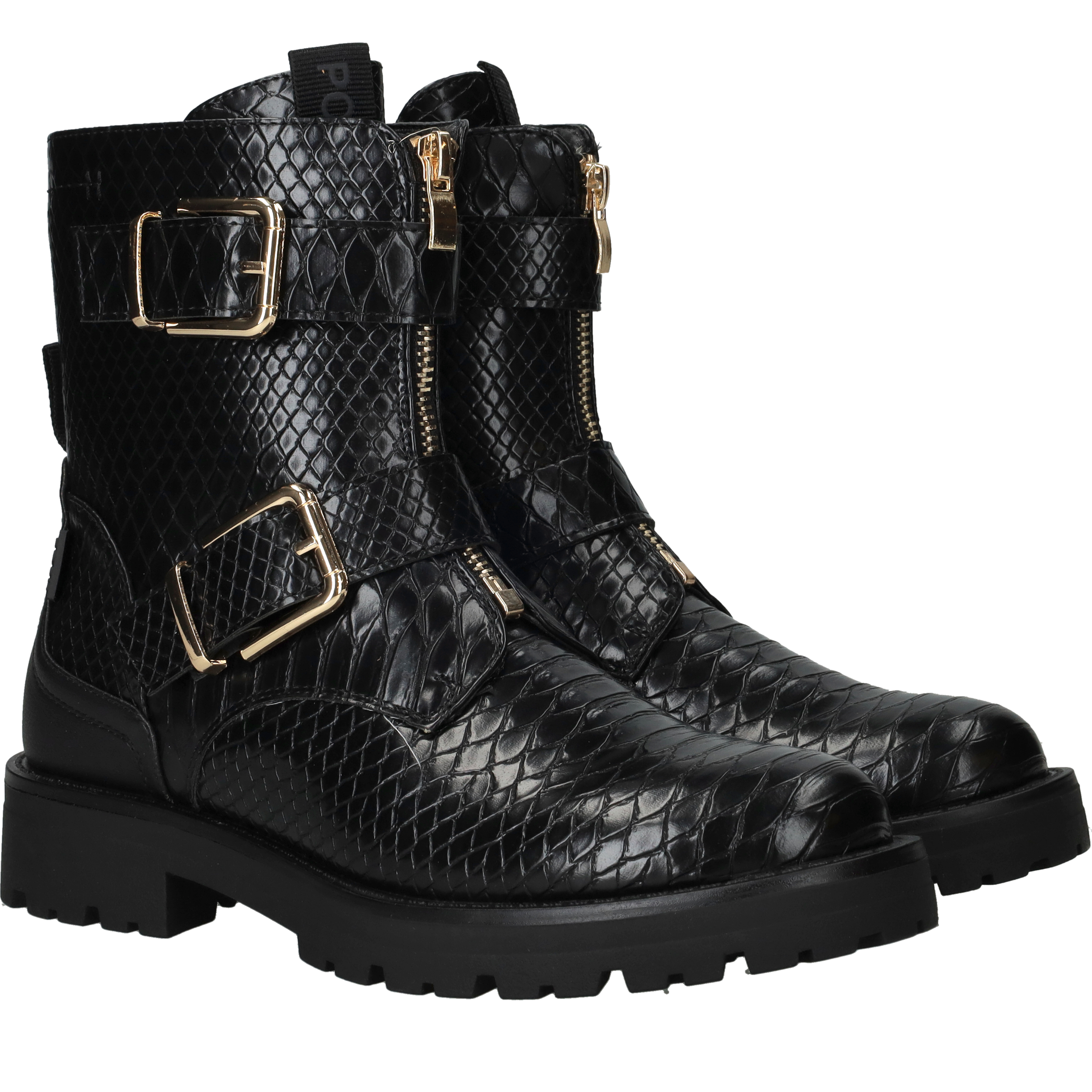 POSH By Poelman Bikerboots Dames Zwart, bikerboot voor dames – foto 2