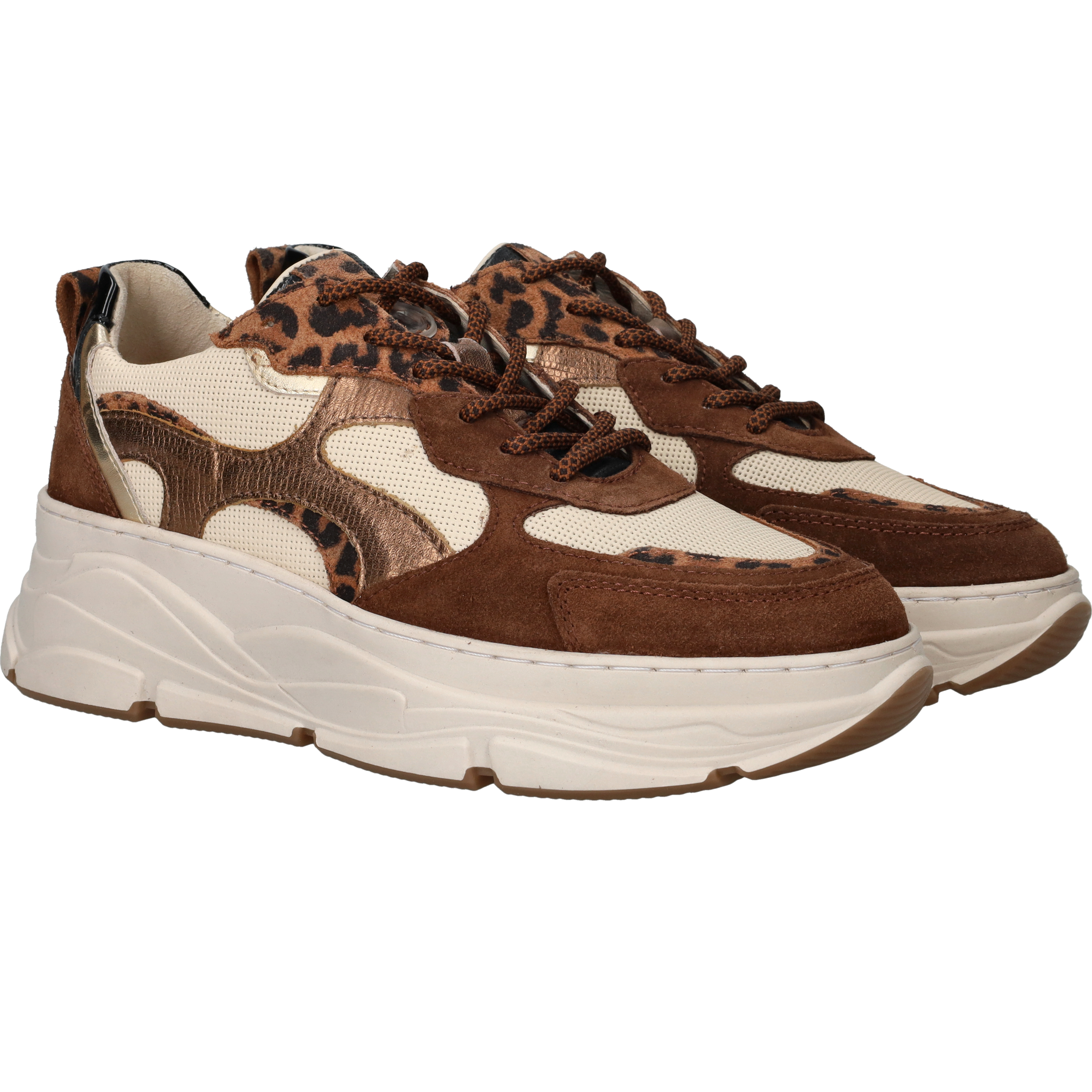 LOFF 1881 Sneakers Dames Bruin, sneaker voor dames – foto 6