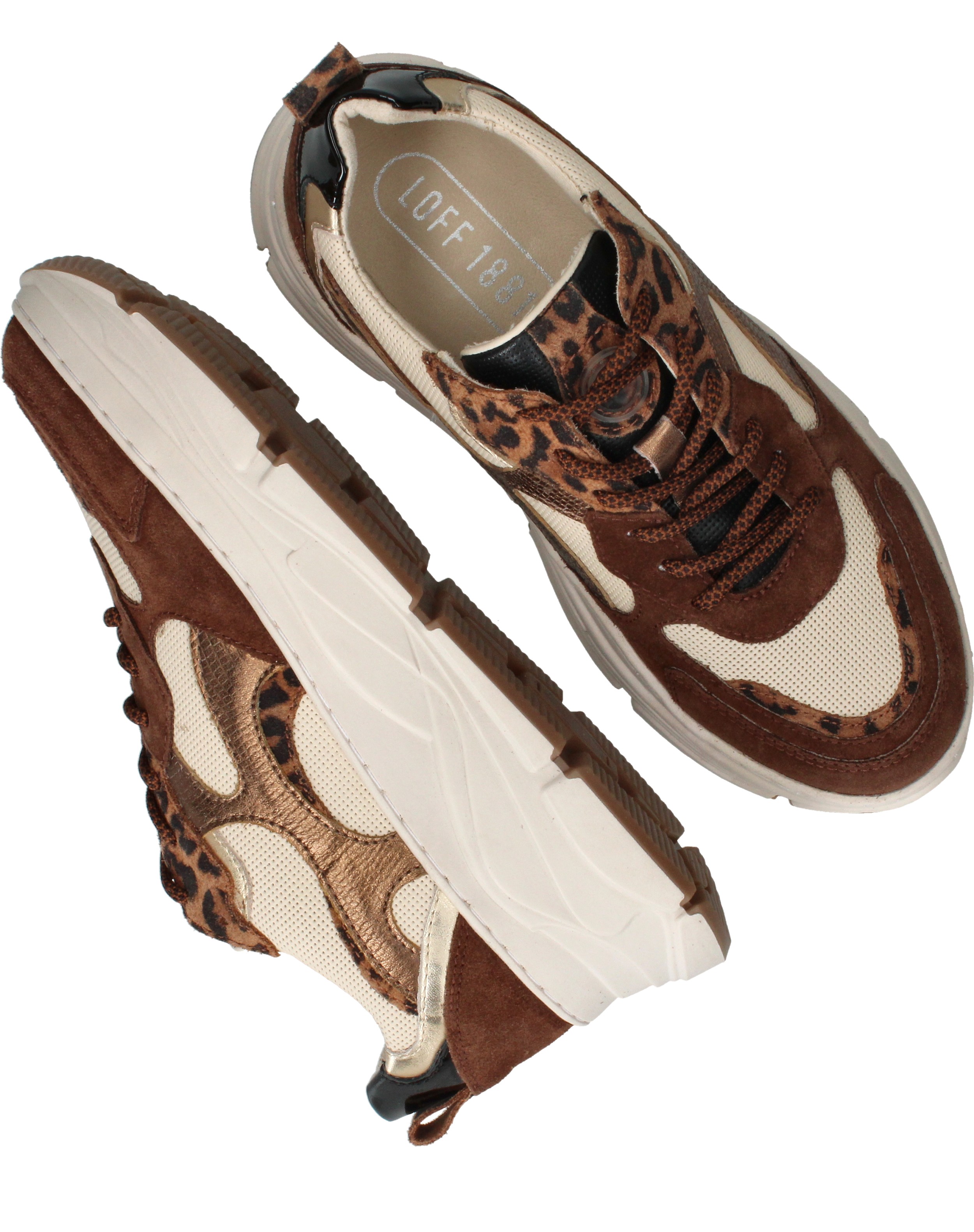 LOFF 1881 Sneakers Dames Bruin, sneaker voor dames – foto 8
