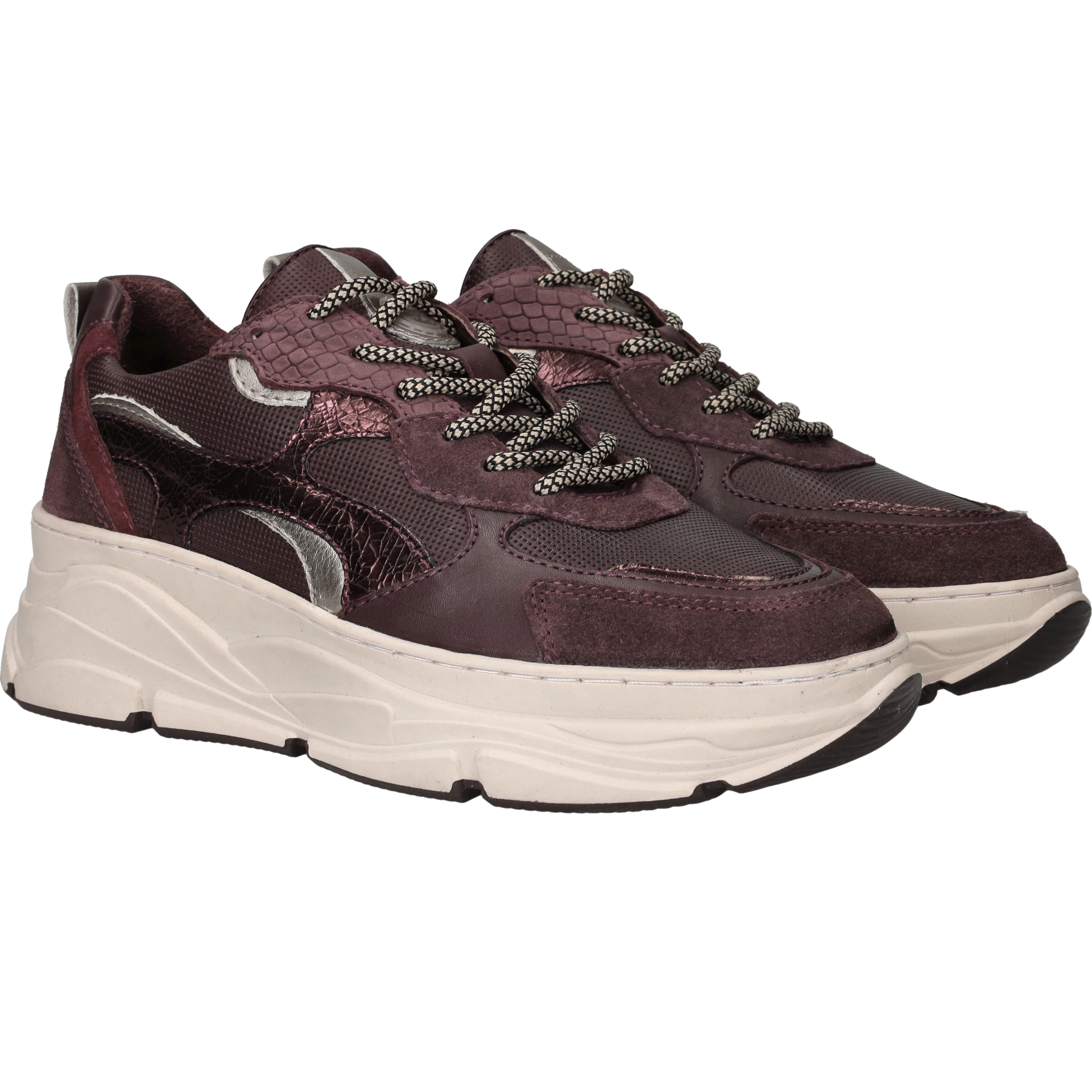 LOFF 1881 Sneakers Dames Paars, sneaker voor dames – foto 2