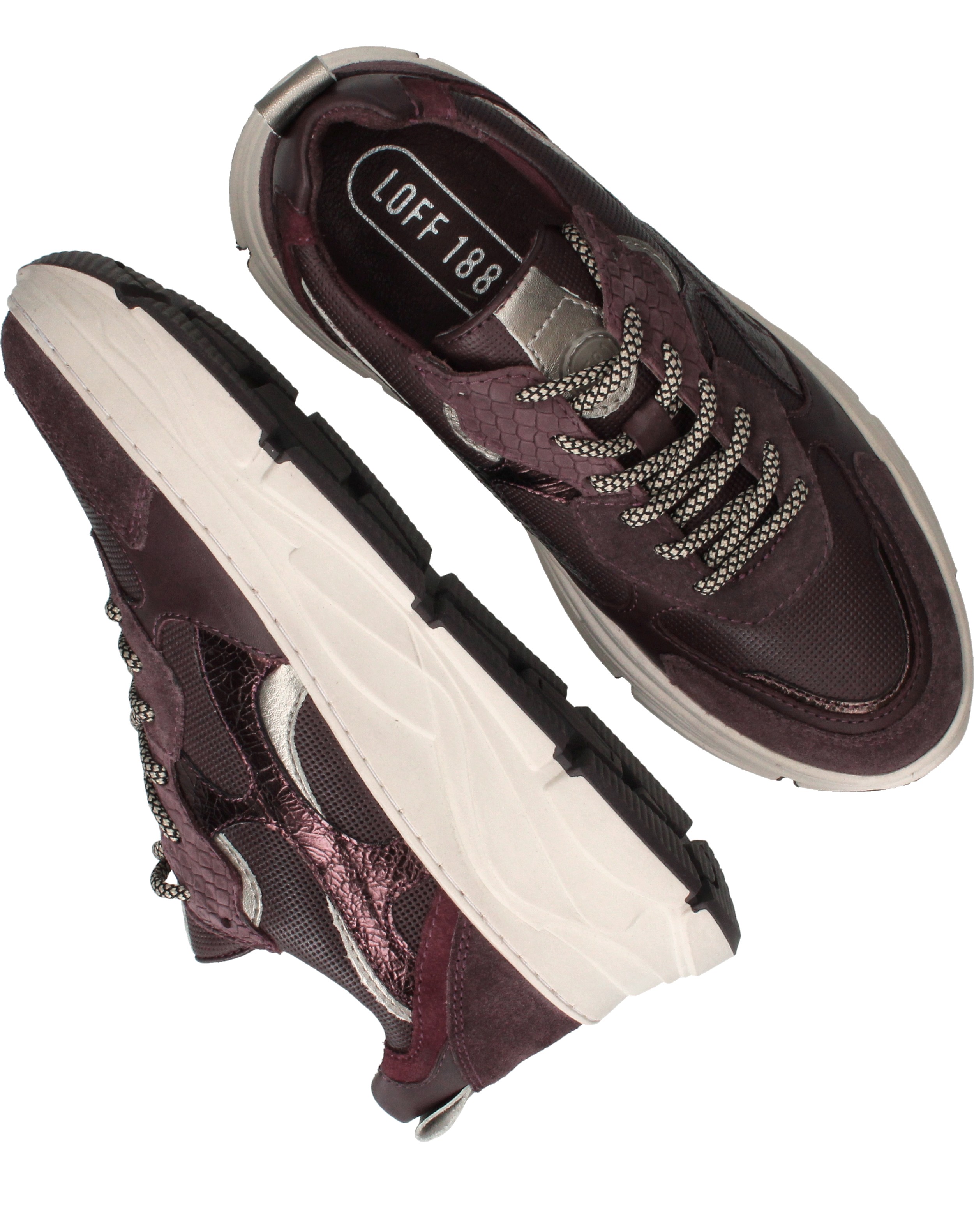 LOFF 1881 Sneakers Dames Paars, sneaker voor dames – foto 4