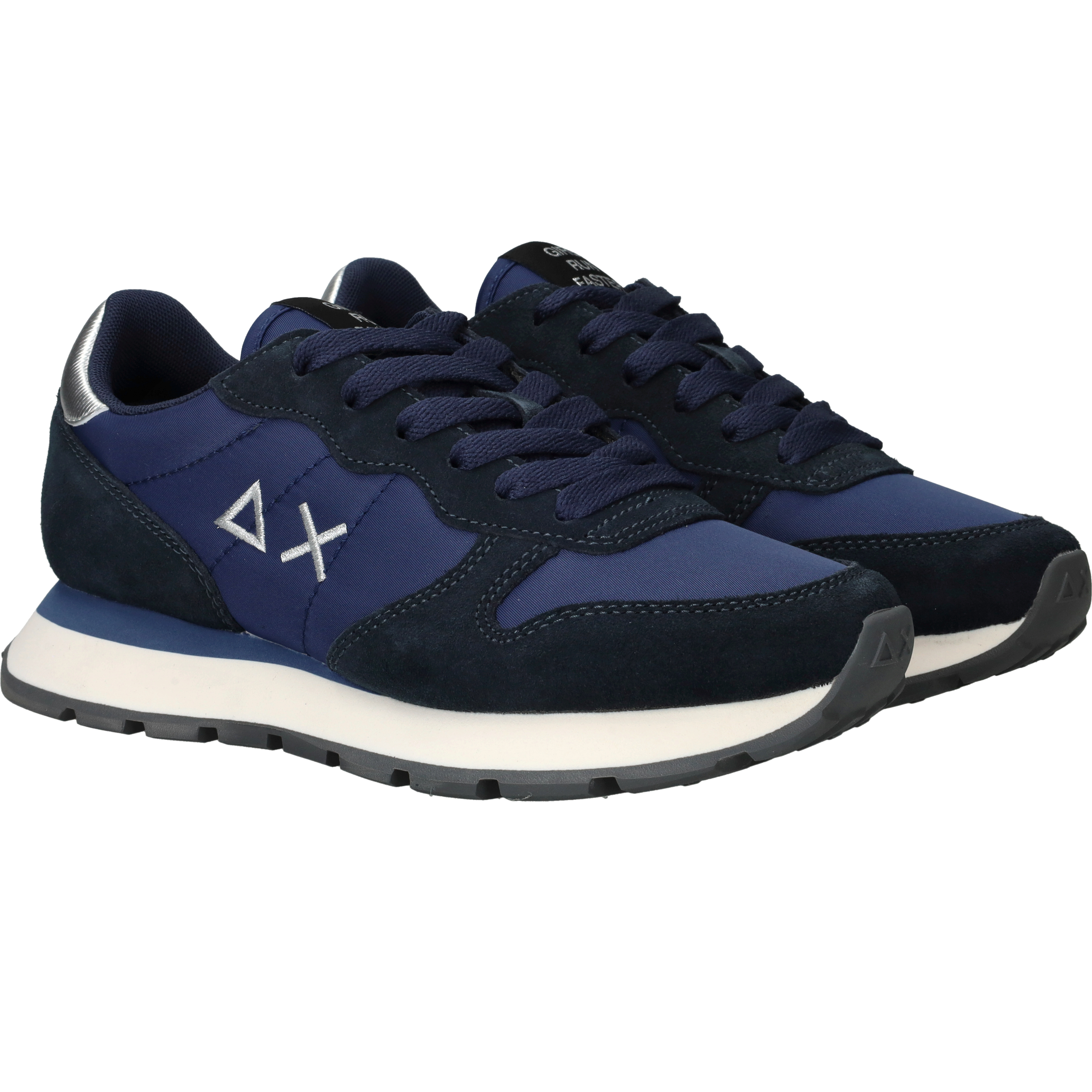 SUN68 Ally Gold Silver Sneakers Dames Blauw, sneaker voor dames – foto 2