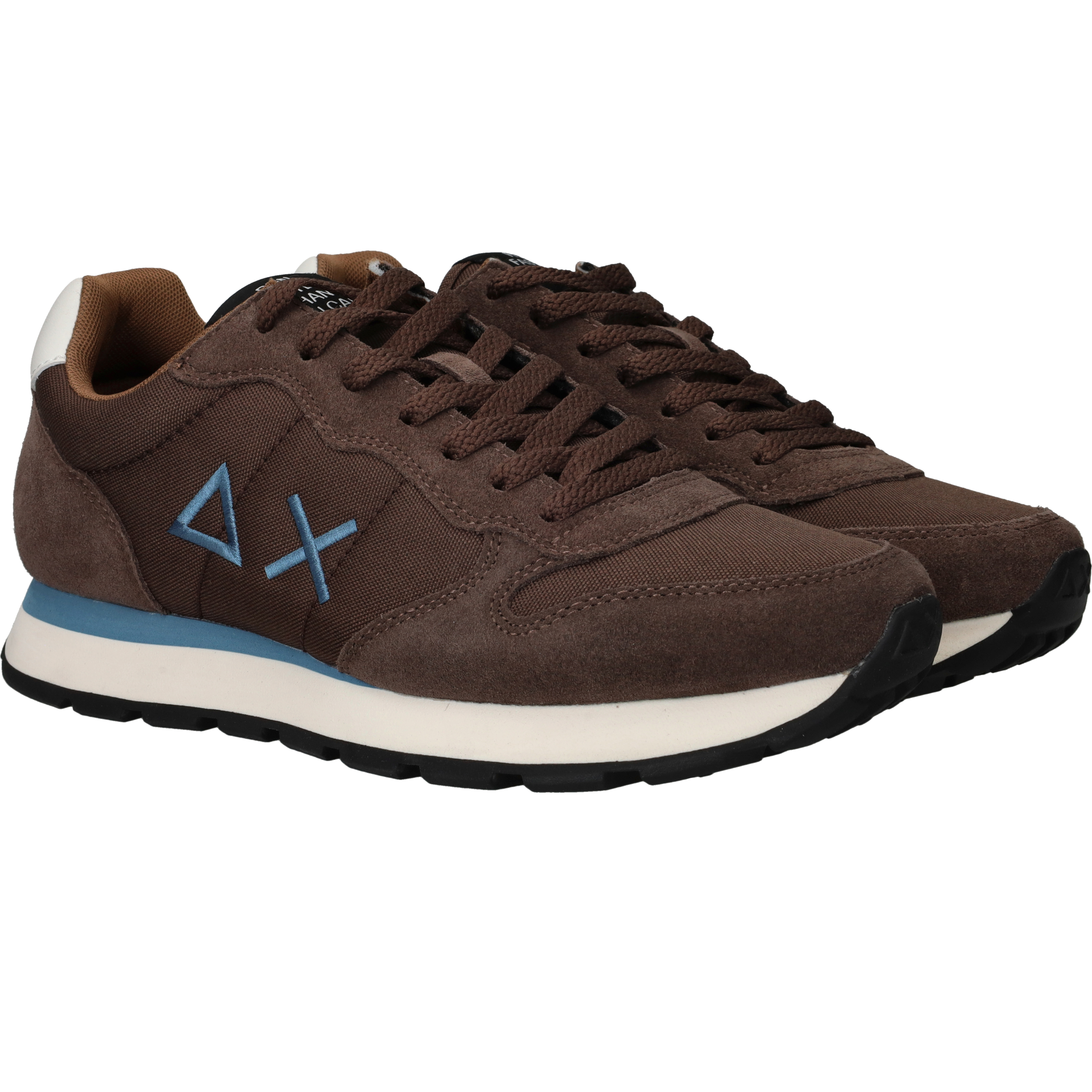 SUN68 Tom Solid Sneakers Heren Bruin, sneaker voor heren – foto 2