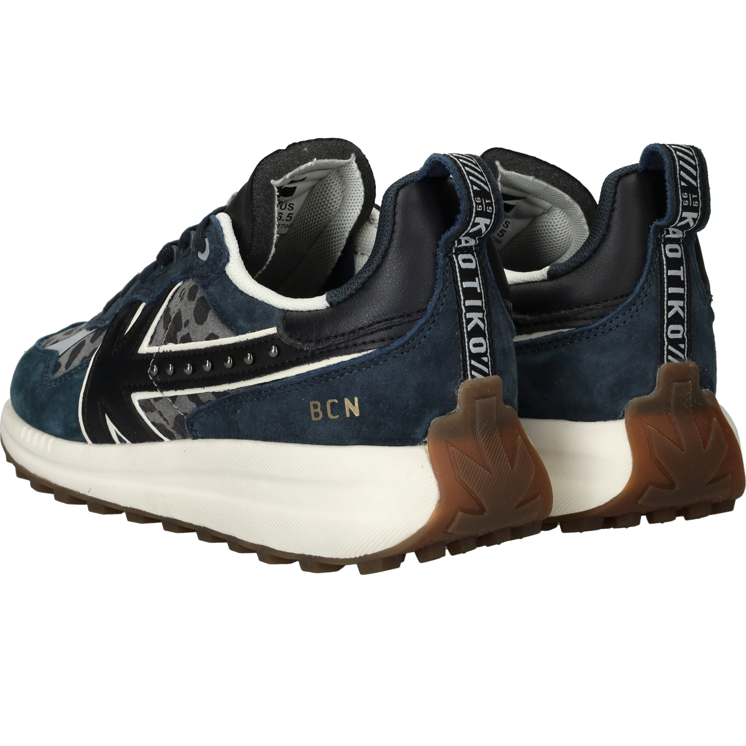 Kaotiko Detroit Glam Sneakers Dames Blauw, sneaker voor dames – foto 3