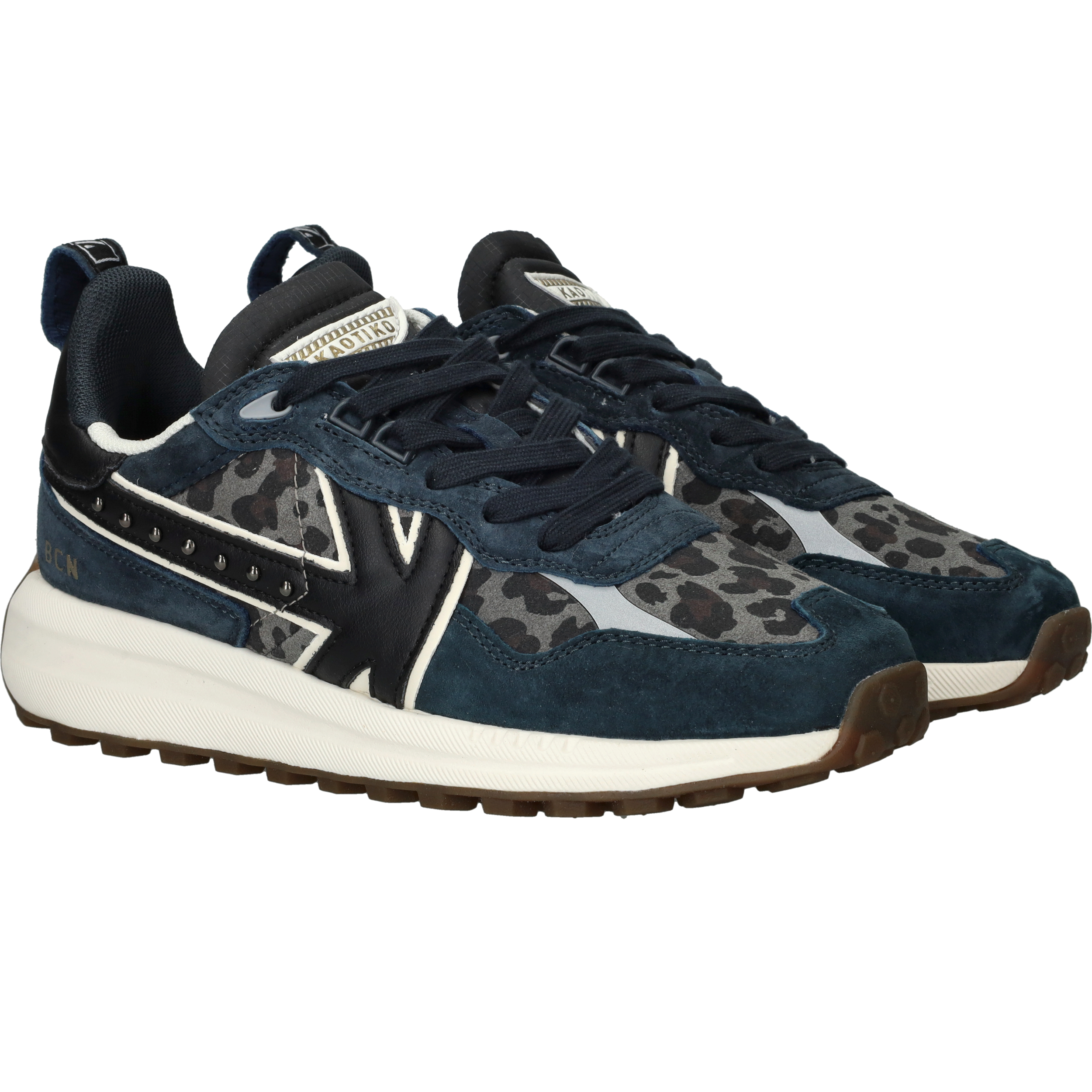 Kaotiko Detroit Glam Sneakers Dames Blauw, sneaker voor dames – foto 2