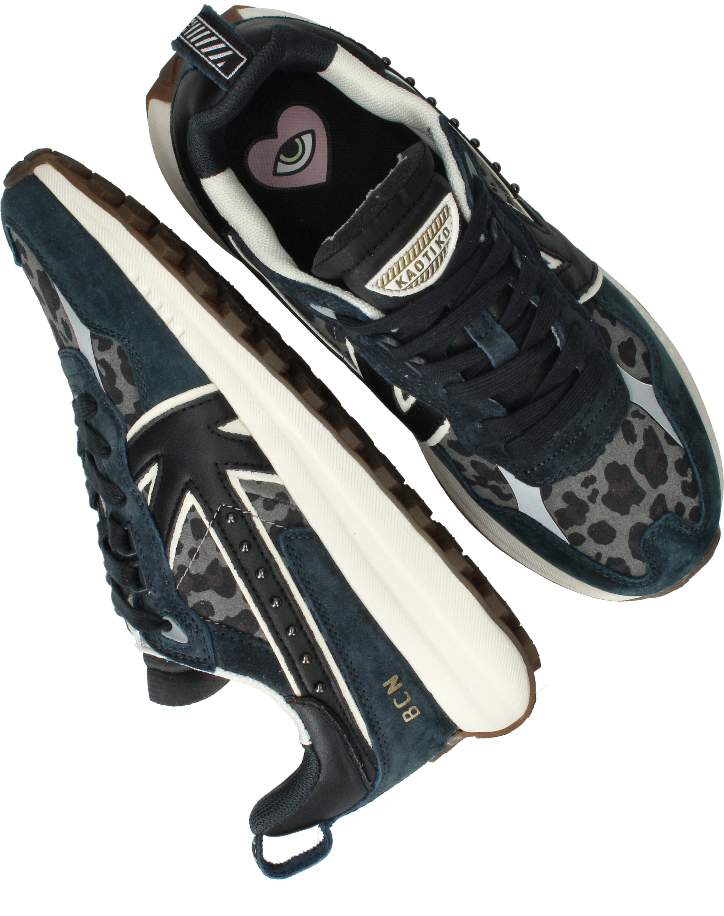Kaotiko Detroit Glam Sneakers Dames Blauw, sneaker voor dames – foto 4