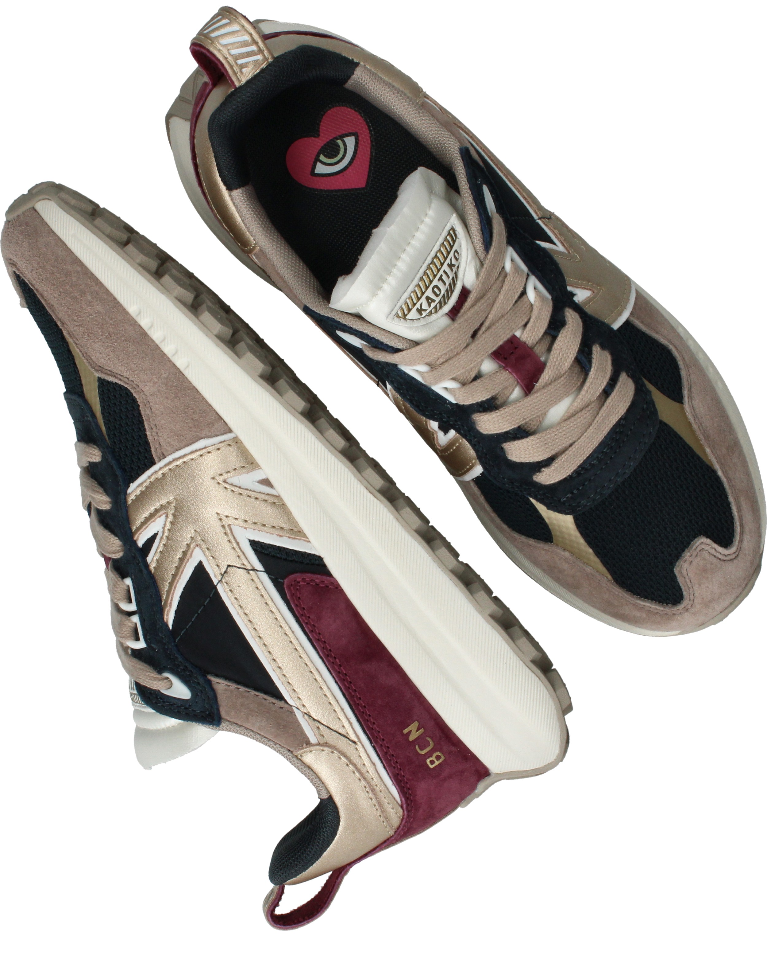 Kaotiko Detroit Glam Sneakers Dames Multi, sneaker voor dames – foto 4