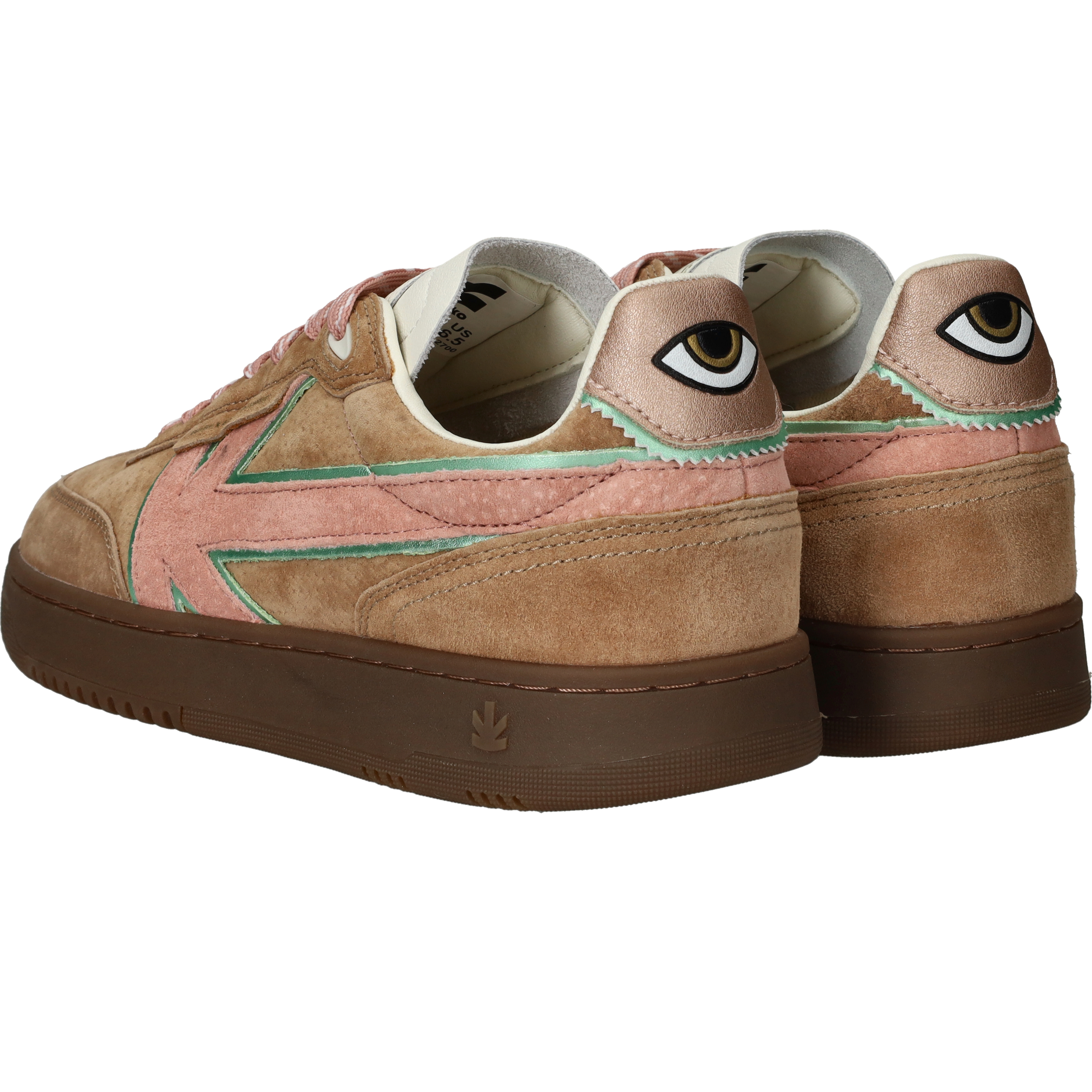 Kaotiko Boston V Sneakers Dames Beige, sneaker voor dames – foto 3