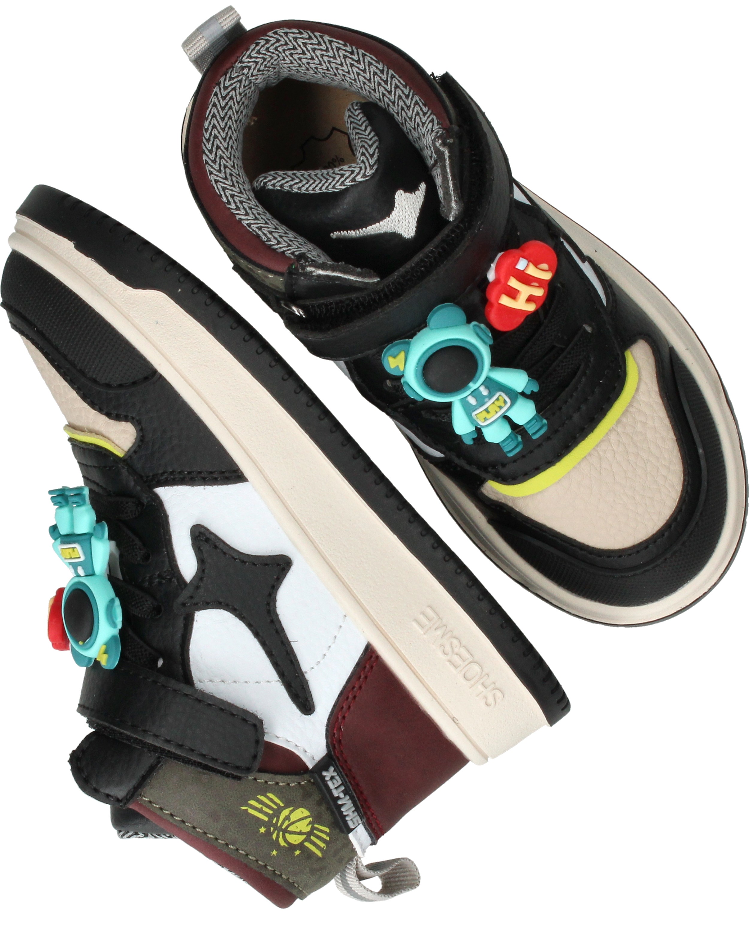 Shoesme New Outsole Sneakers Jongens Zwart, sneaker voor jongens – foto 4