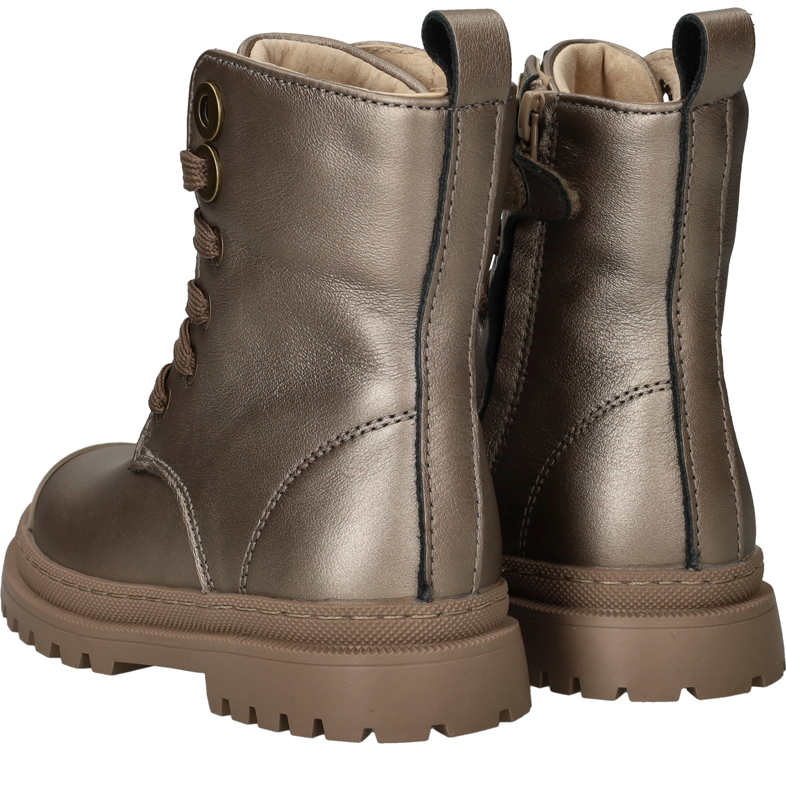 Shoesme Veterboots Goud, veterboot voor unisex – foto 4