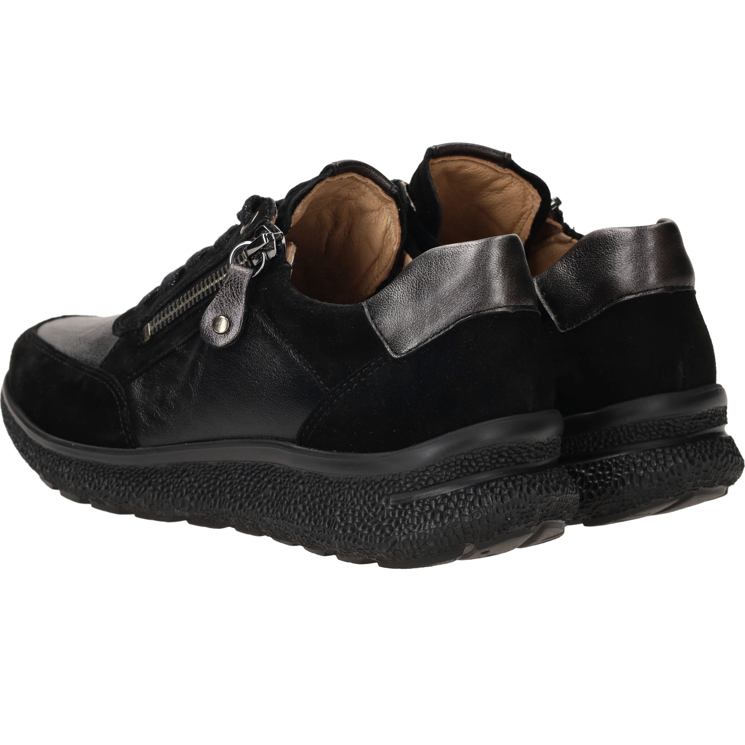 Hartjes Rap Sneakers Dames Zwart, sneaker voor dames – foto 3