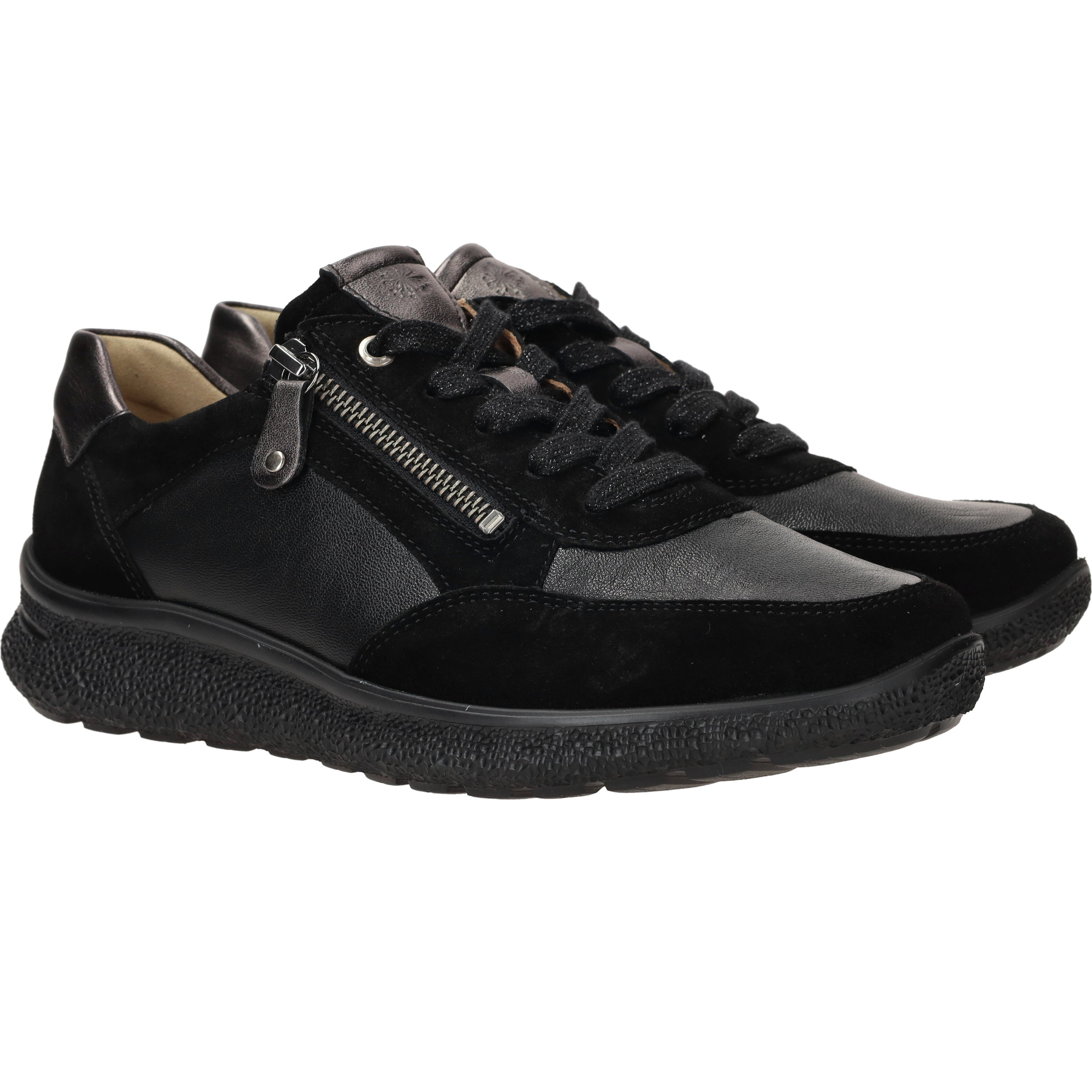 Hartjes Rap Sneakers Dames Zwart, sneaker voor dames – foto 2