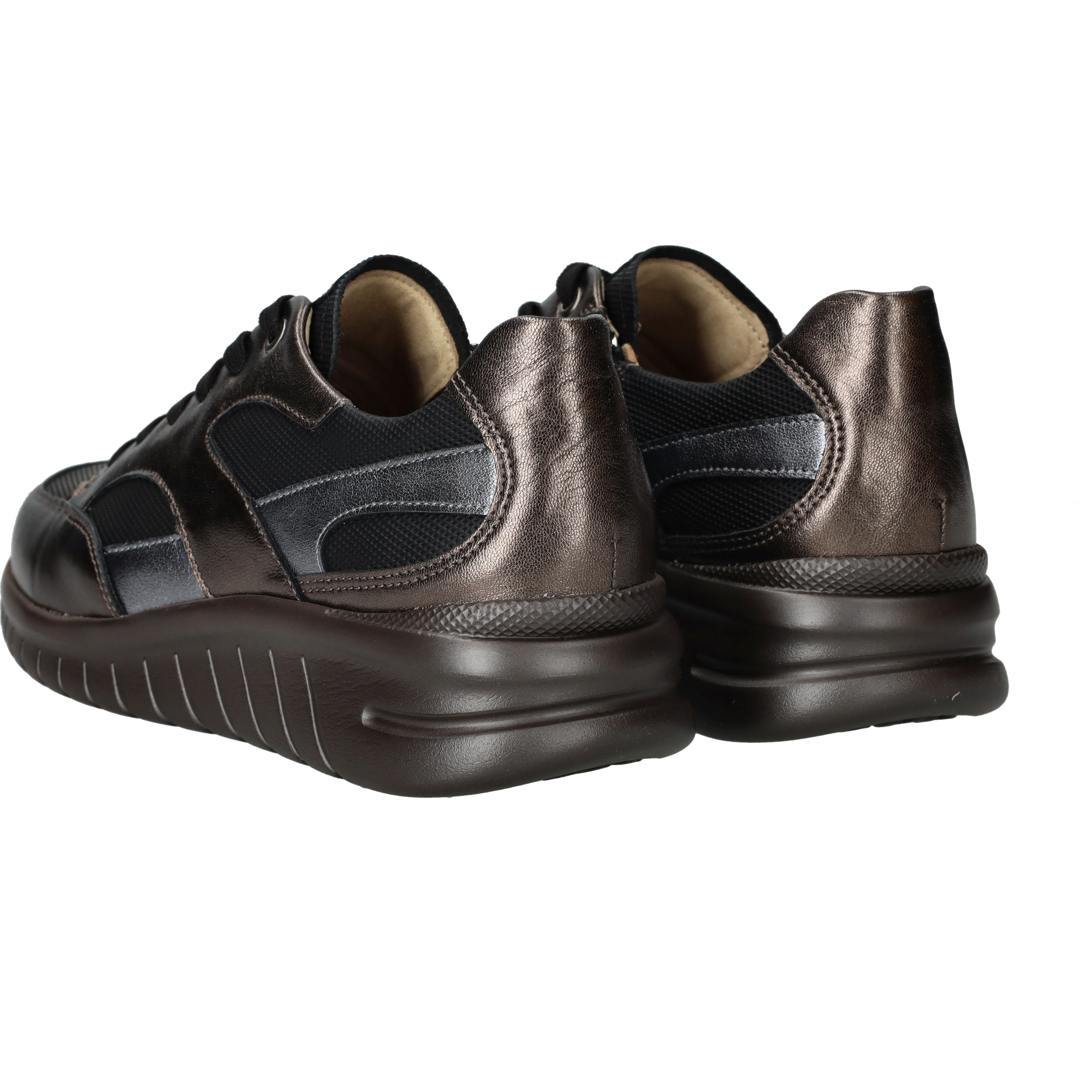 Hartjes Wave Sneakers Dames Bruin, sneaker voor dames – foto 3