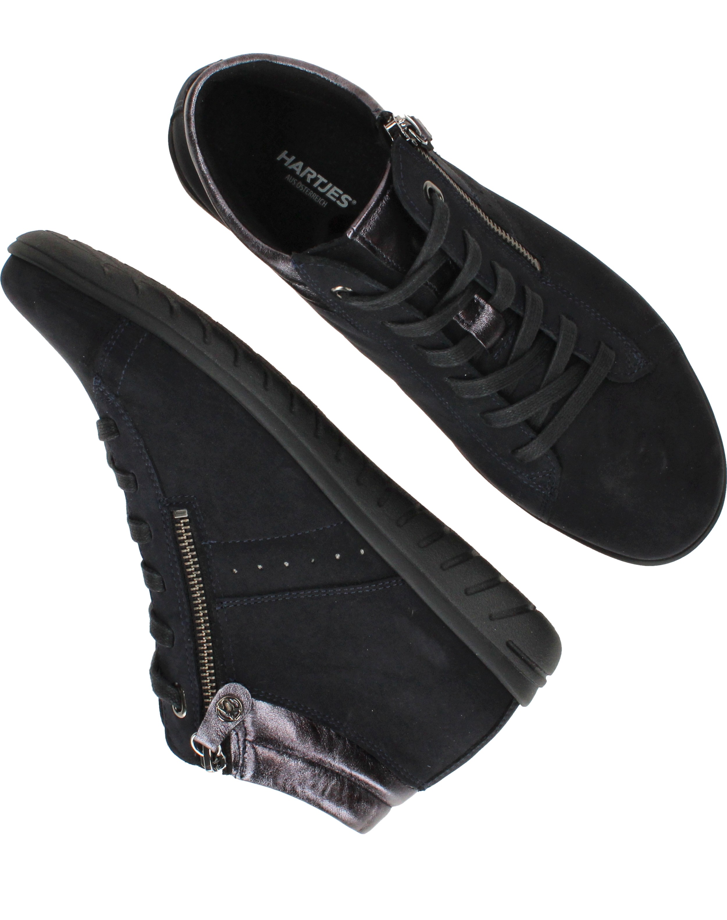 Hartjes Casual Veterschoenen Dames Blauw, veterschoen voor dames – foto 4
